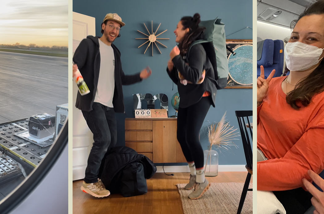 Abschied daheim und der Flug mit Hund und Kinder nach Kanada