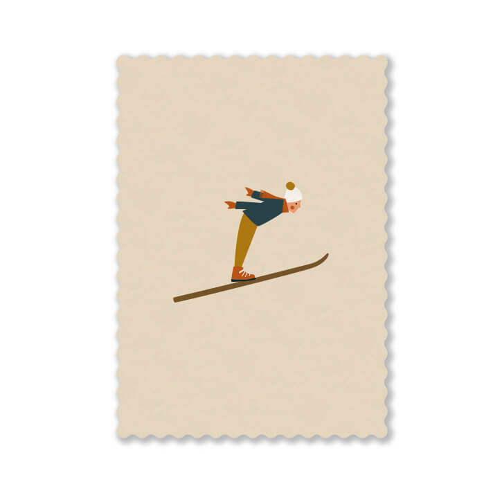 Postkarten Skispringen