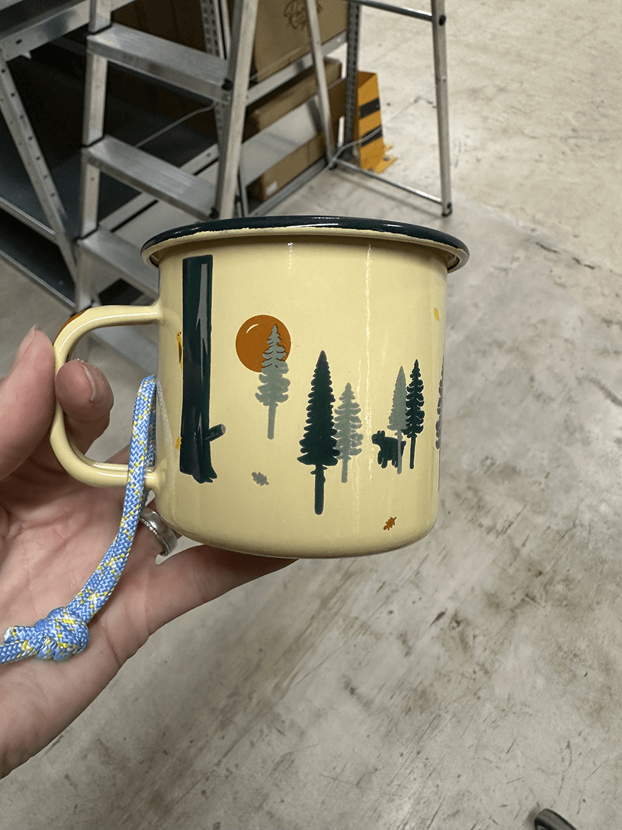 2nd choice - enamel cup Wild & free