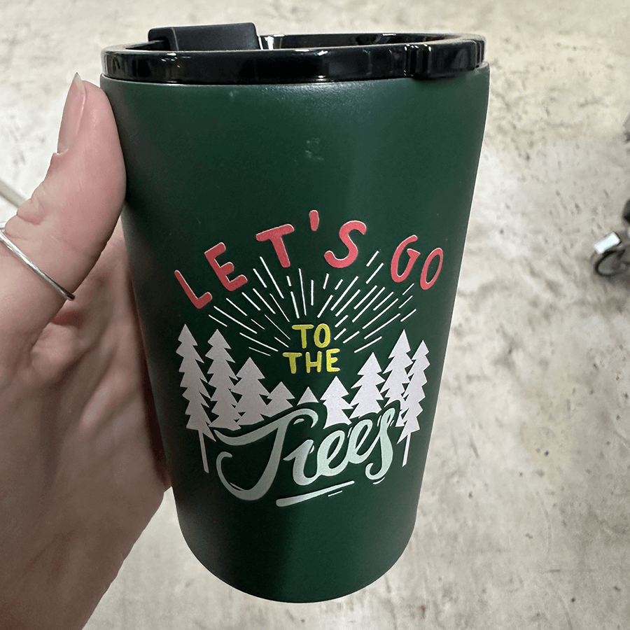 2.Wahl - Kaffeebecher to go Let´s go to the trees