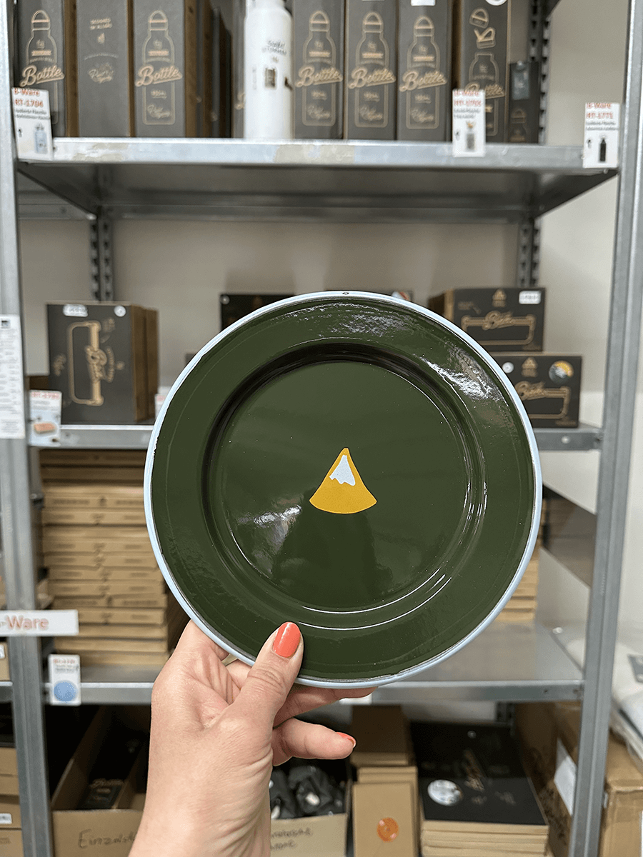 2. Wahl - Emaille Teller Wald & Berge