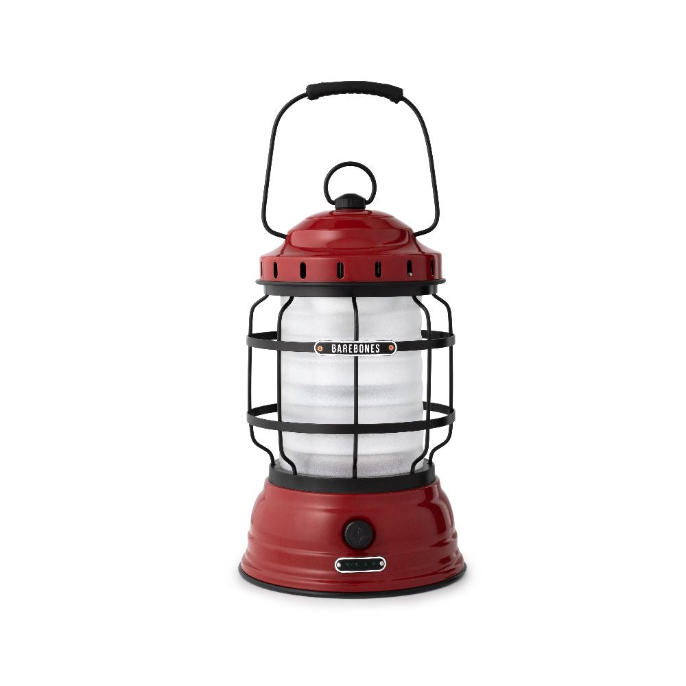 Barebones rote waldlaterne campinglampe öllampe