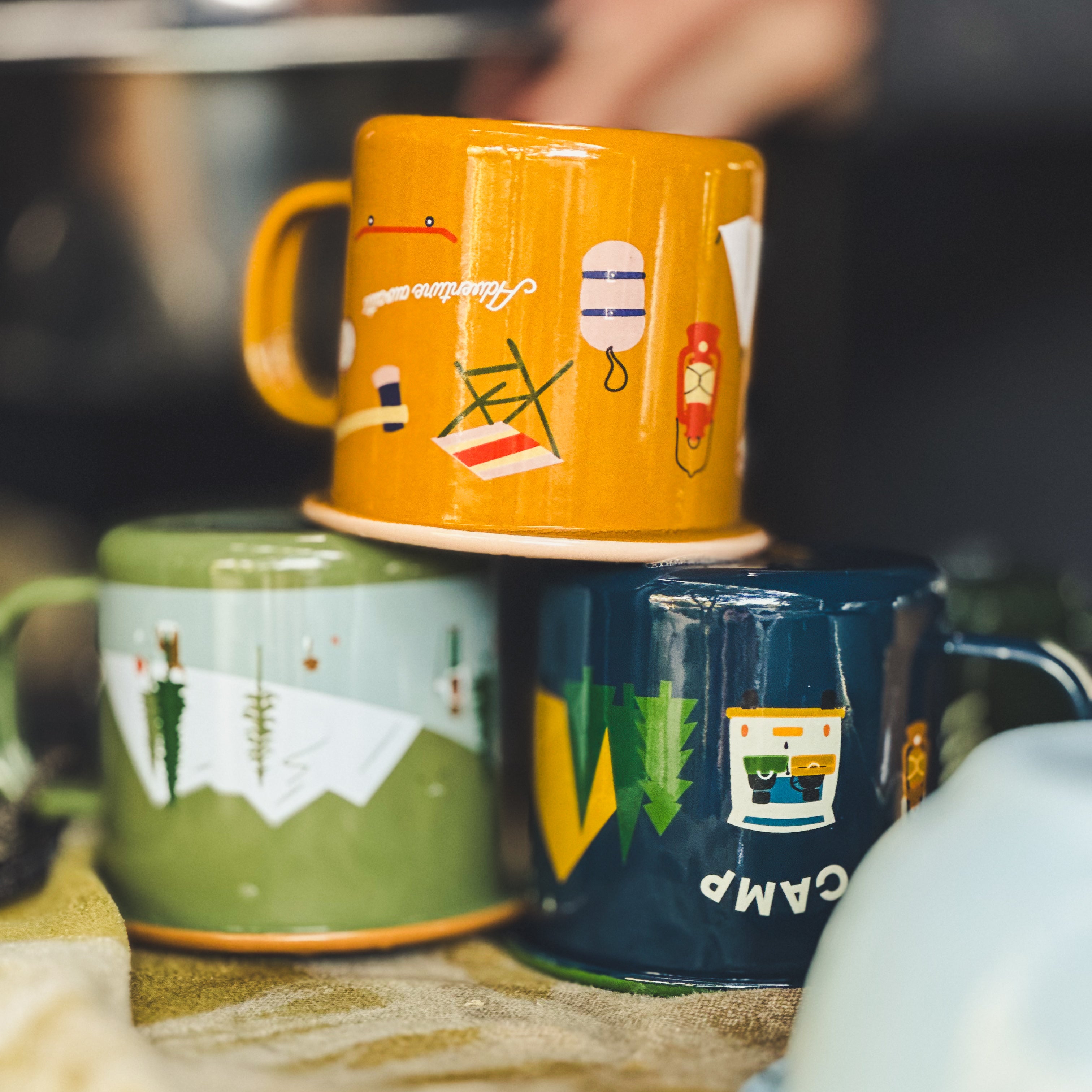2. Wahl - Emaille Tasse Camp Stuff