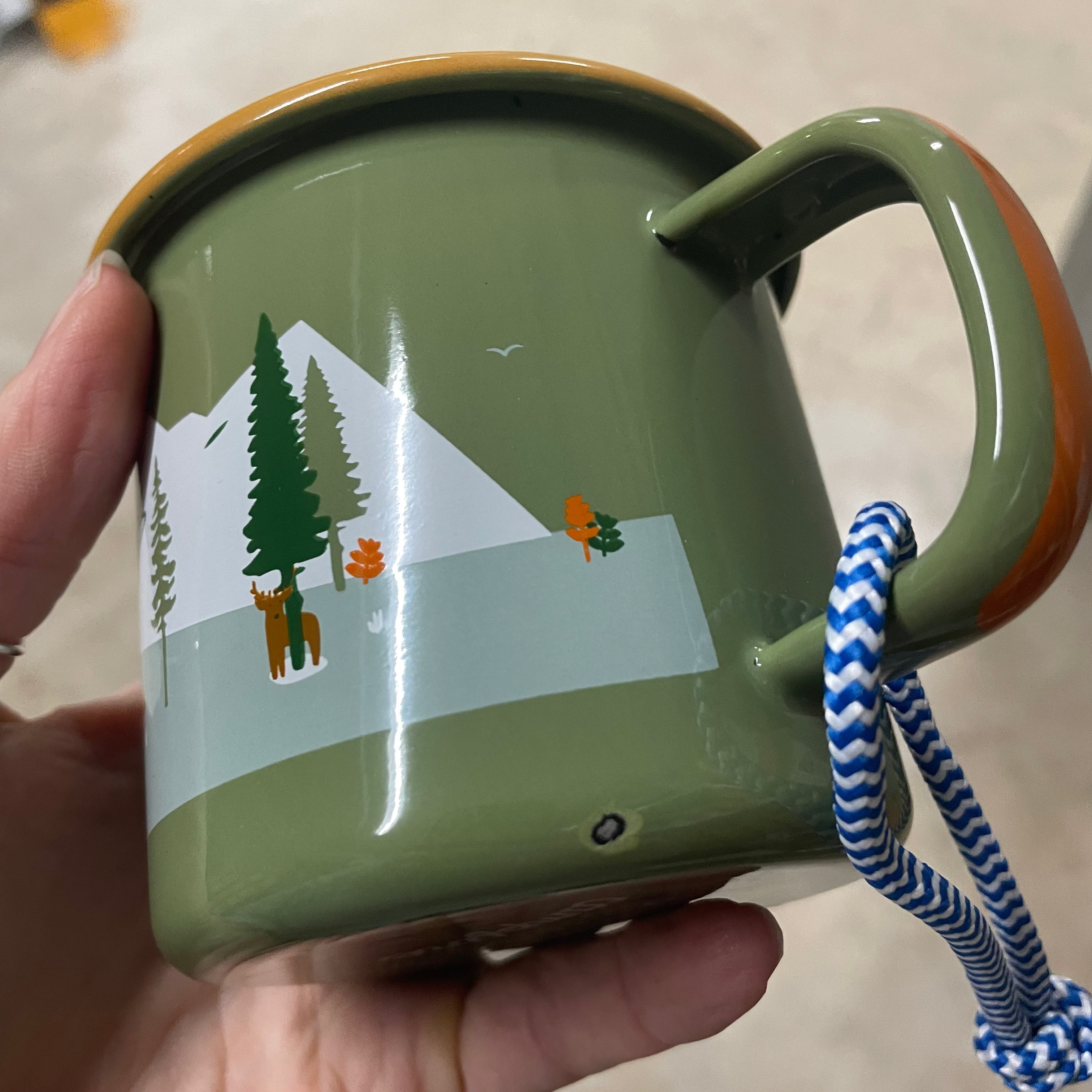 2. Wahl - Emaille Tasse Outdoors