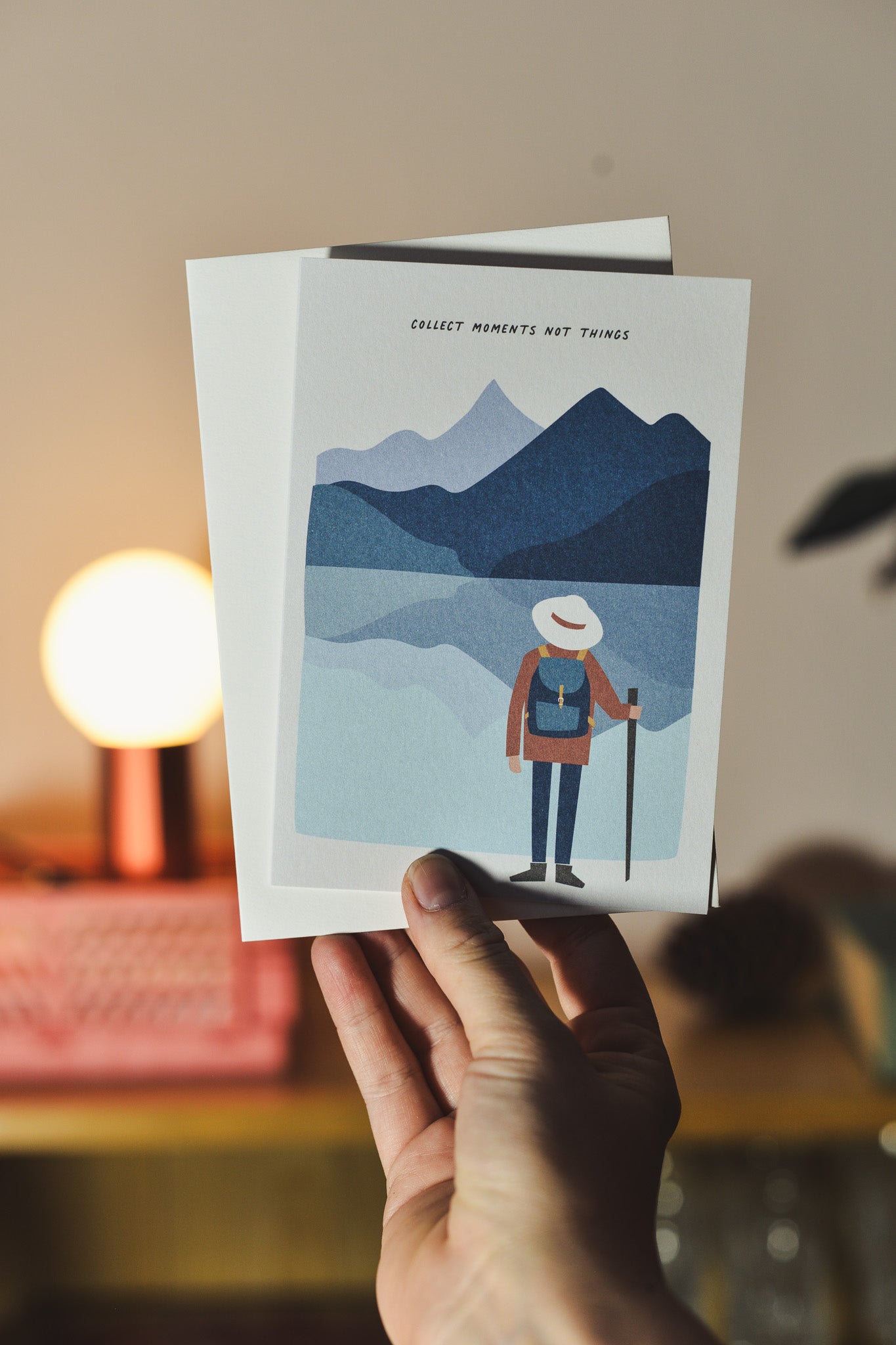 Greeting card Collect mountain lakes