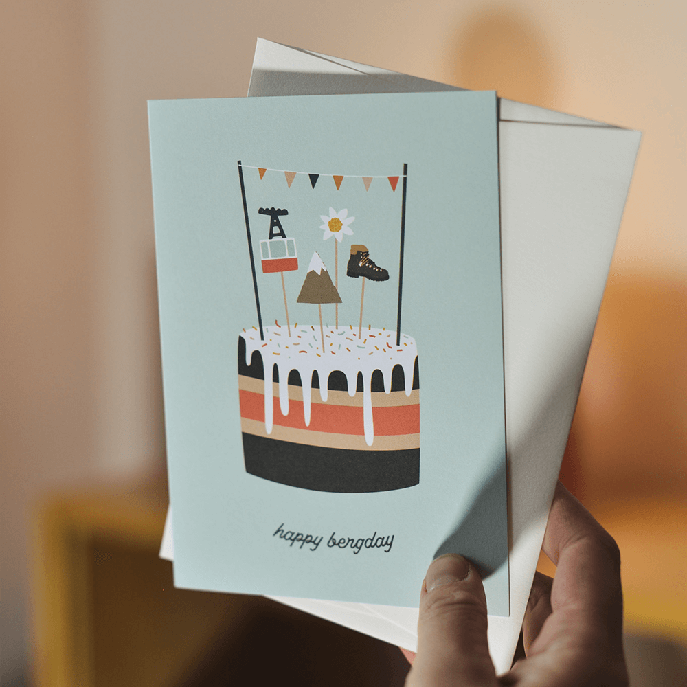 Greeting card Happy Bergday