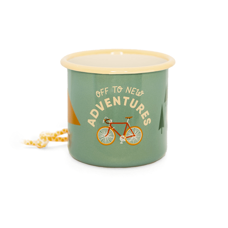 fahrrad.de 2. wahl Türkise Emaille Tasse von ROADTYPING