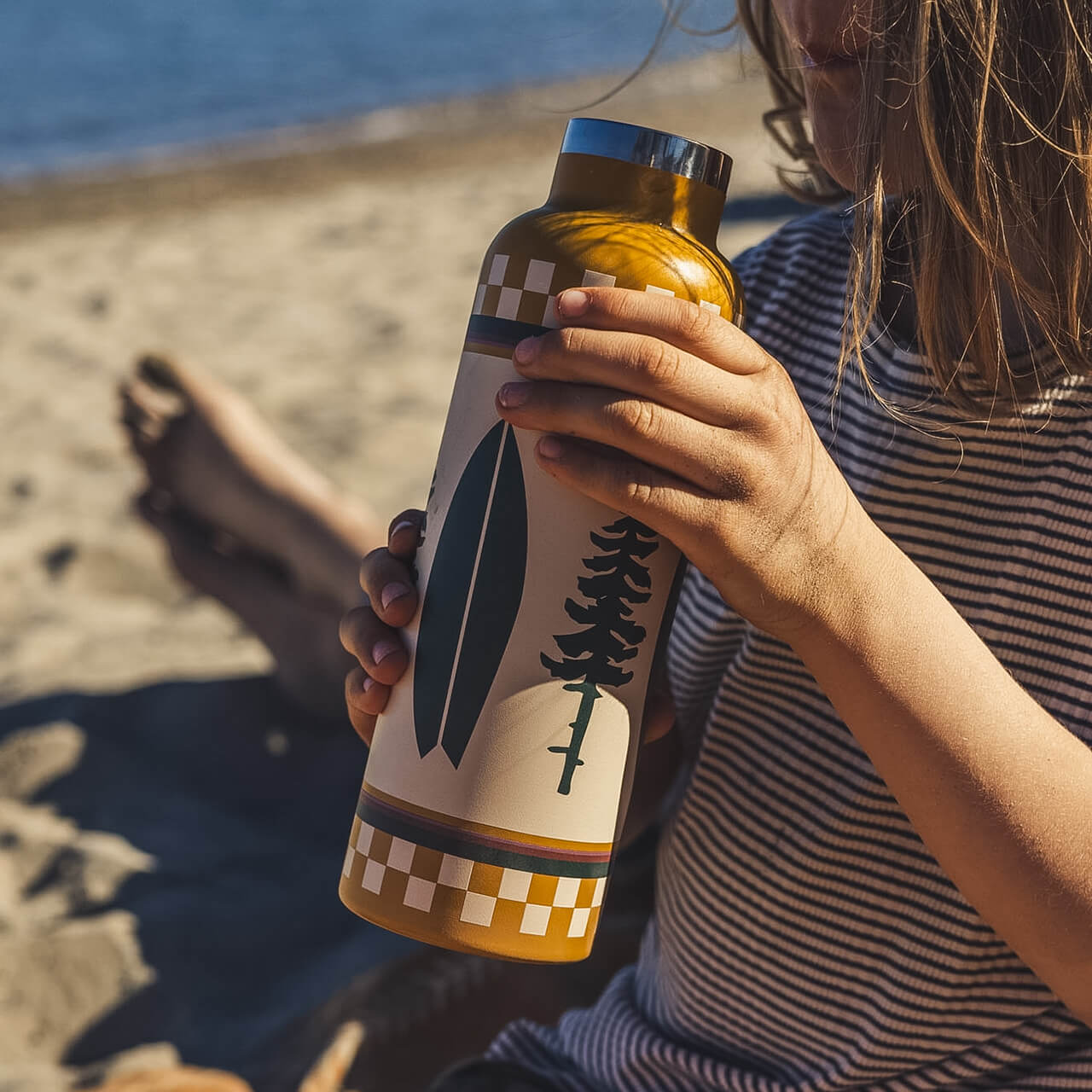 Isolierte Flasche Boards & Trees