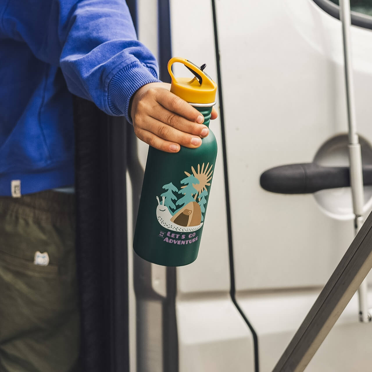 Kinderflasche Camper Schnecke