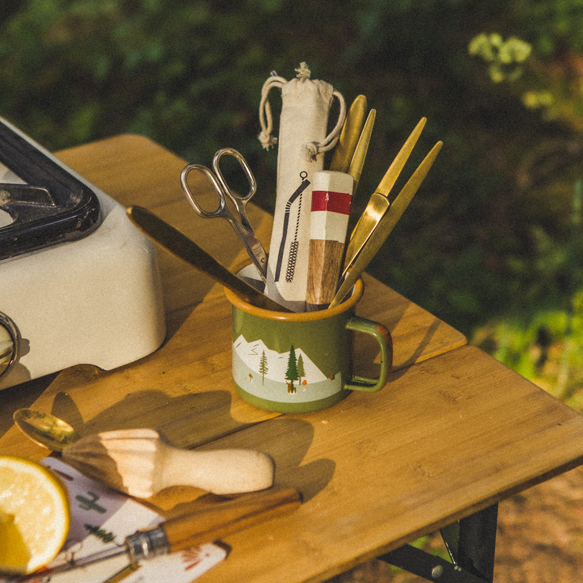 Strohhalm aus Edelstahl fürs Camping