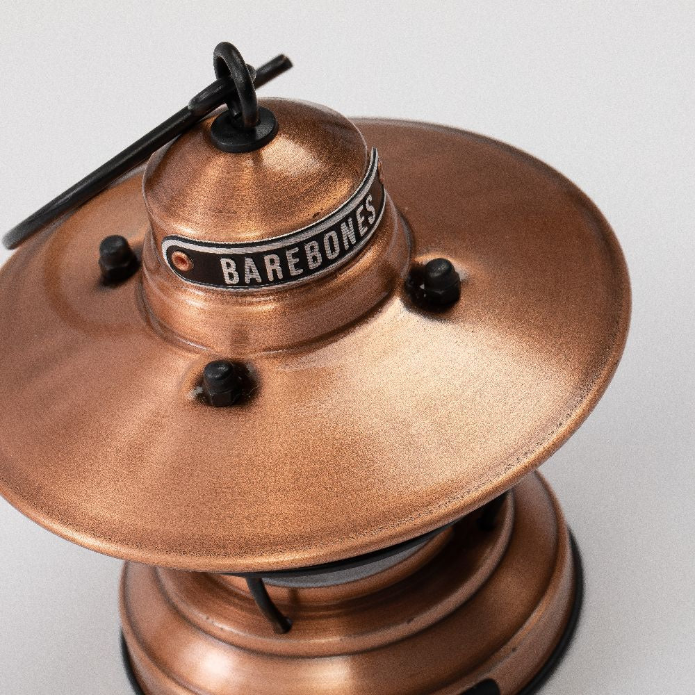 kupfer retro Campinglampe Laterne von Barebones detail