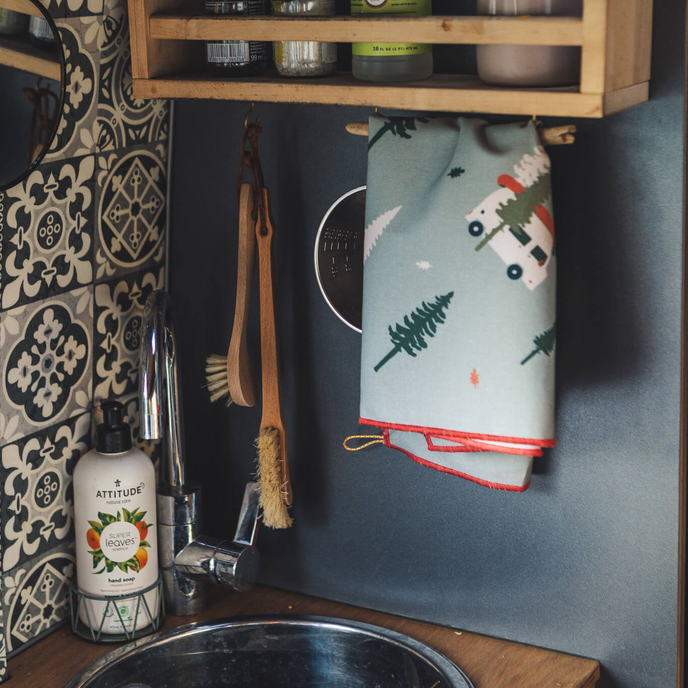 Roadtyping reisehandtuch Geschirrtuch Bandana Camping Biobaumwolle Wild & Free