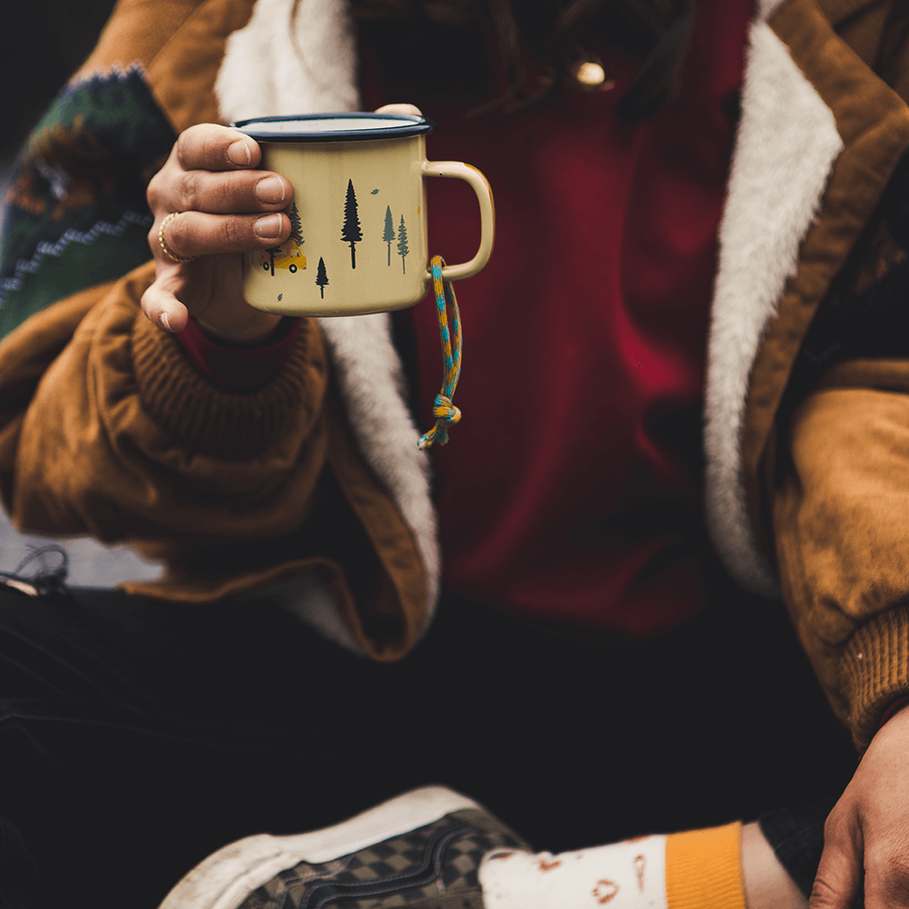 Enamel cup Wild & free