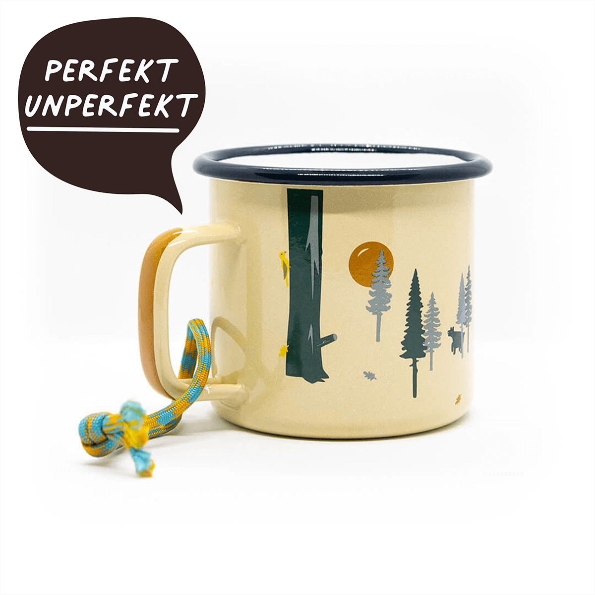 2. Wahl - Emaille Tasse Wild & free