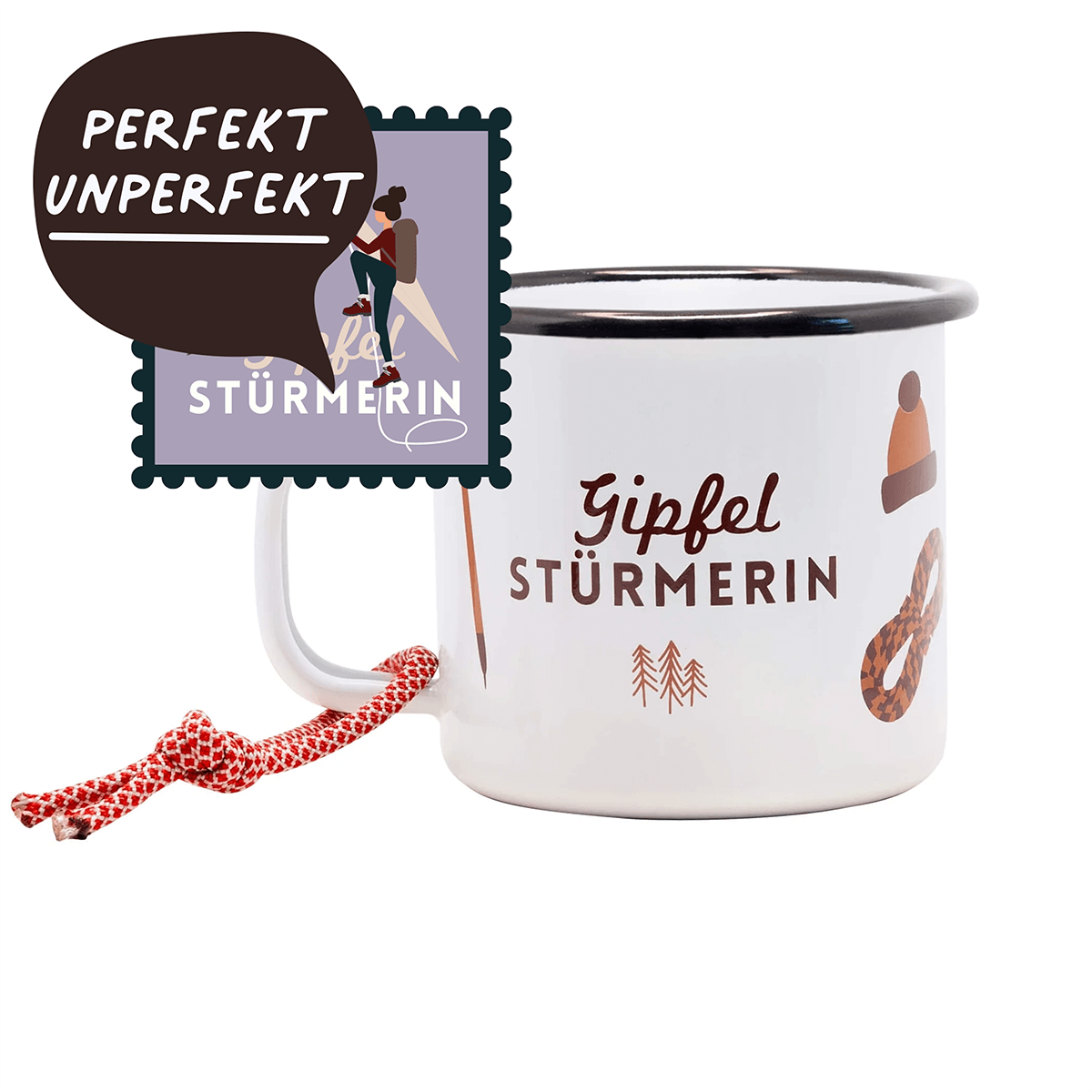 Second choice - Enamel mug "Summit Climber"