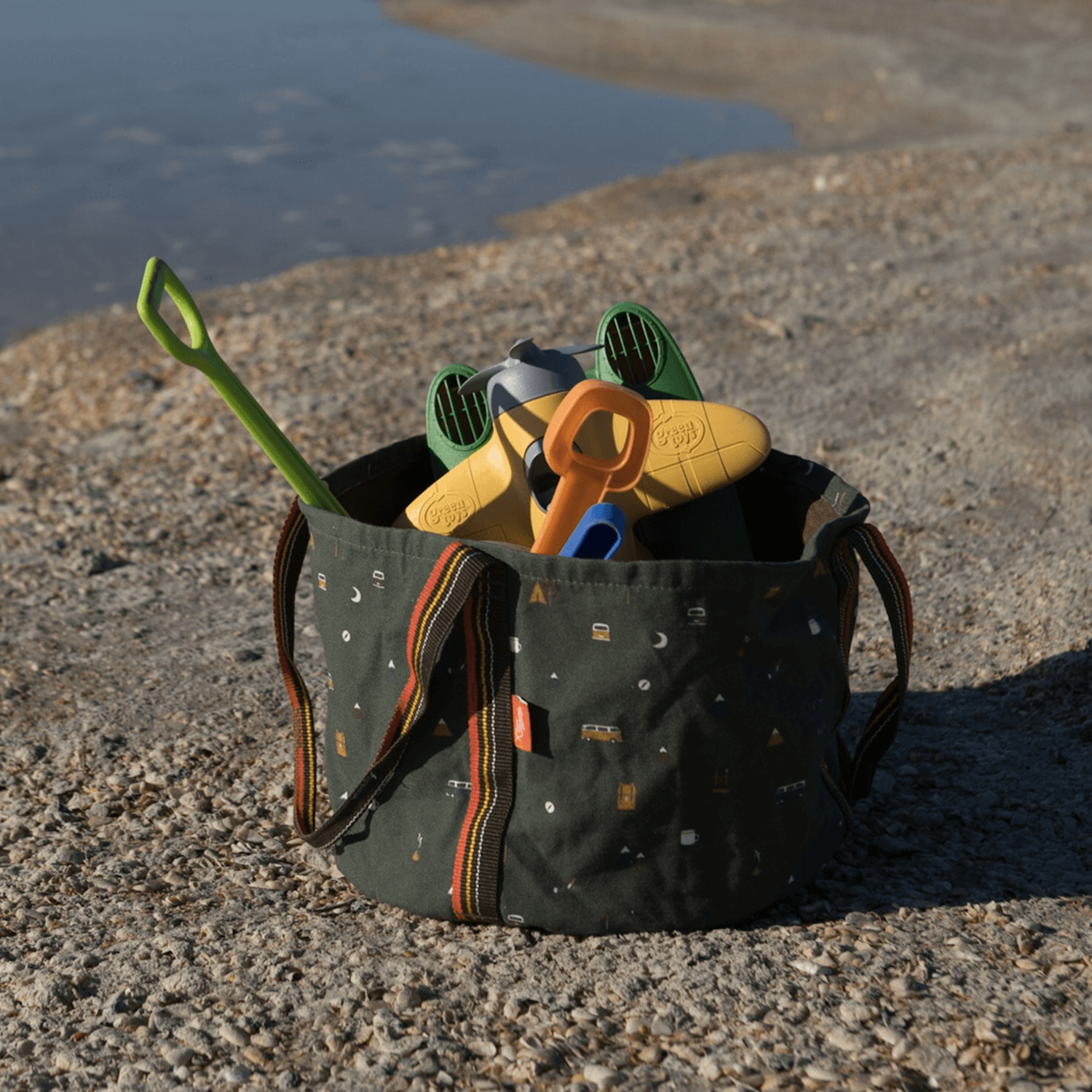 Wasserdichter Eimer aus Stoff, faltbar und multifunktional,zum Spülen, Wäschewaschen oder Wasserholen beim Camping