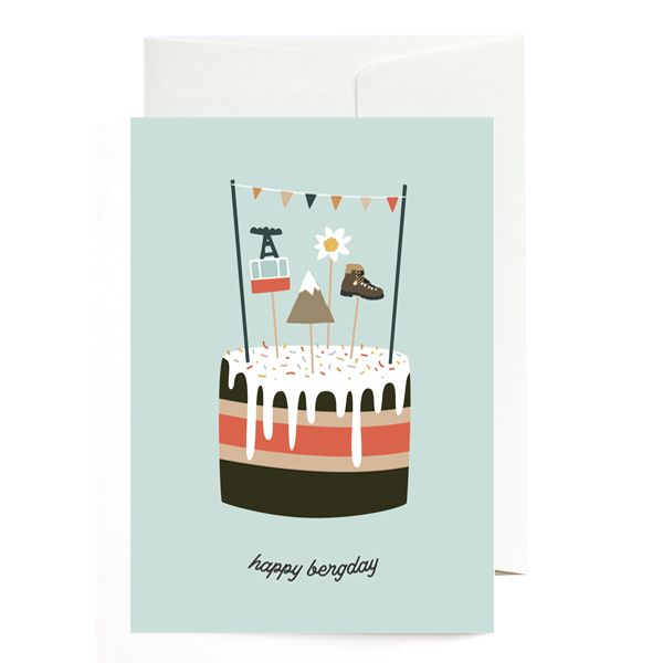 Geburtstagskarte von Roadtyping "happy bergday"