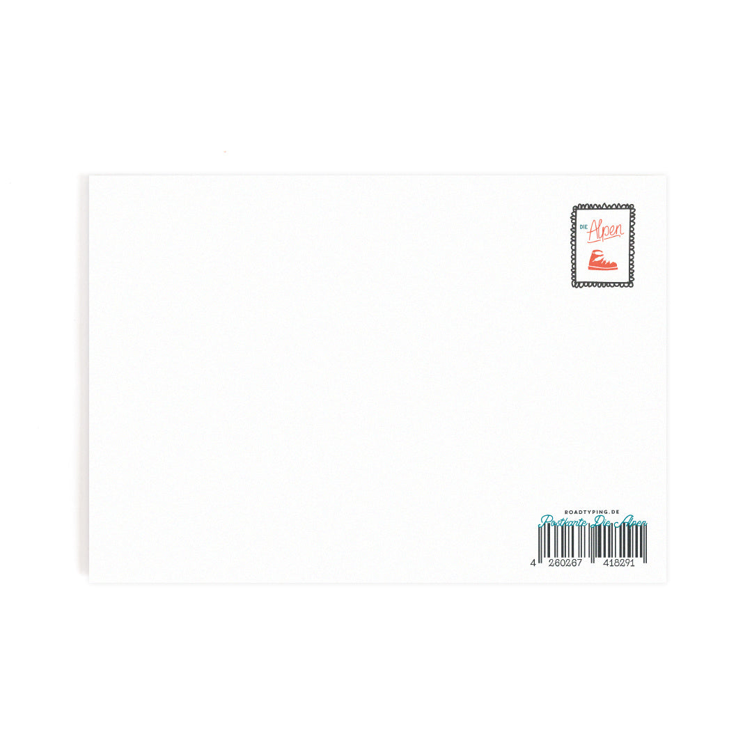 Postkarte Die Alpen