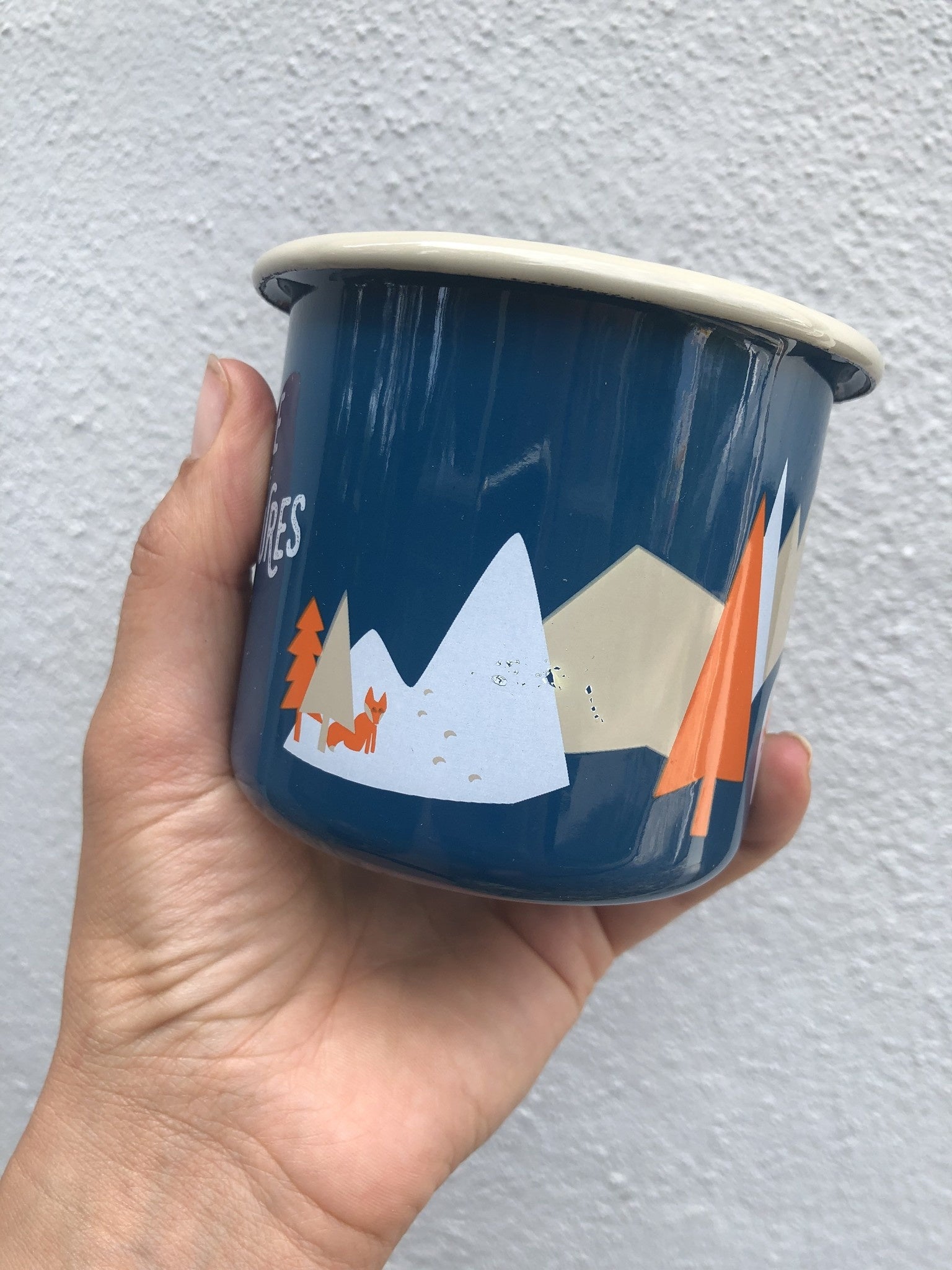 2. Wahl - Emaille Tasse Wild & free