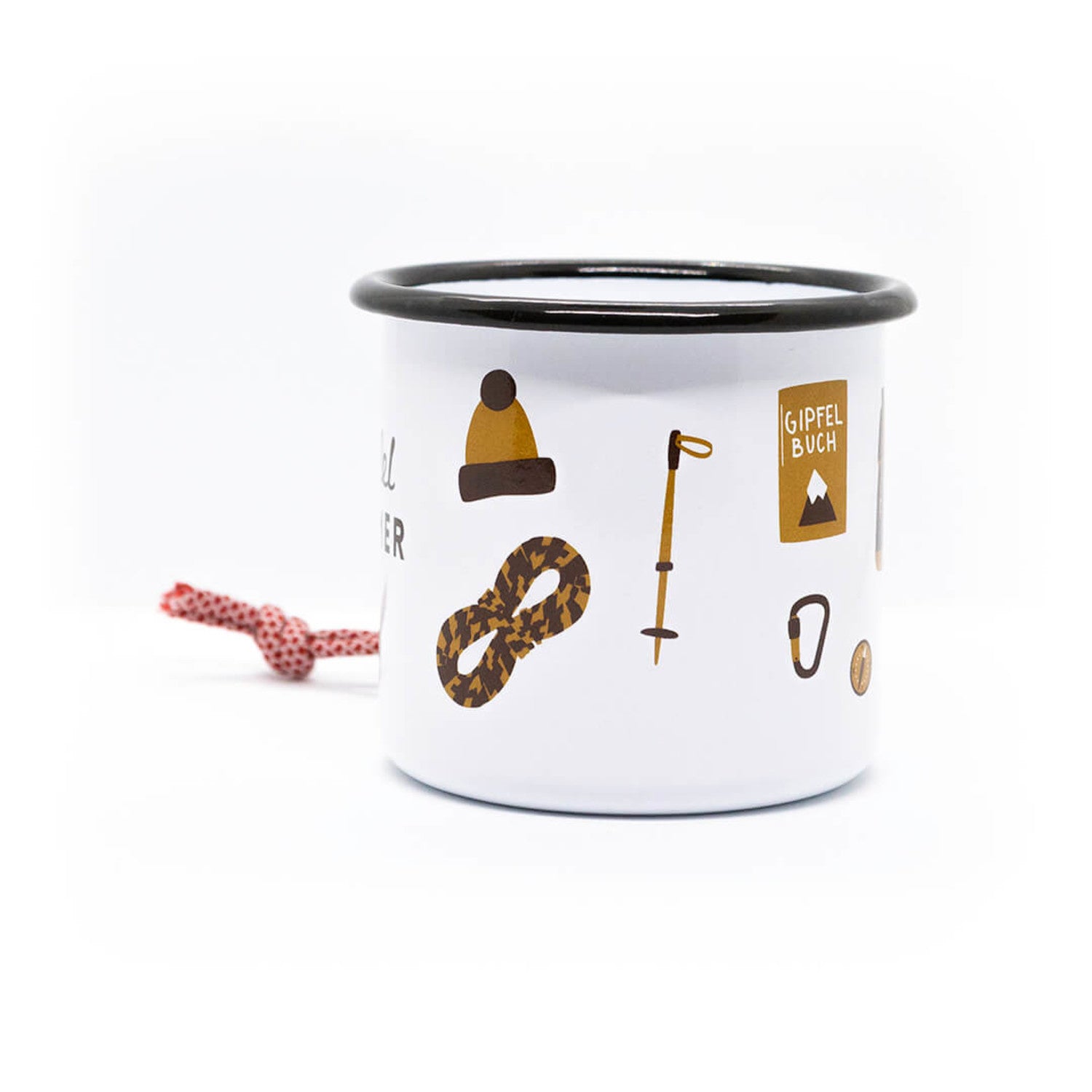 2. Wahl - Emaille Tasse Gipfelstürmer