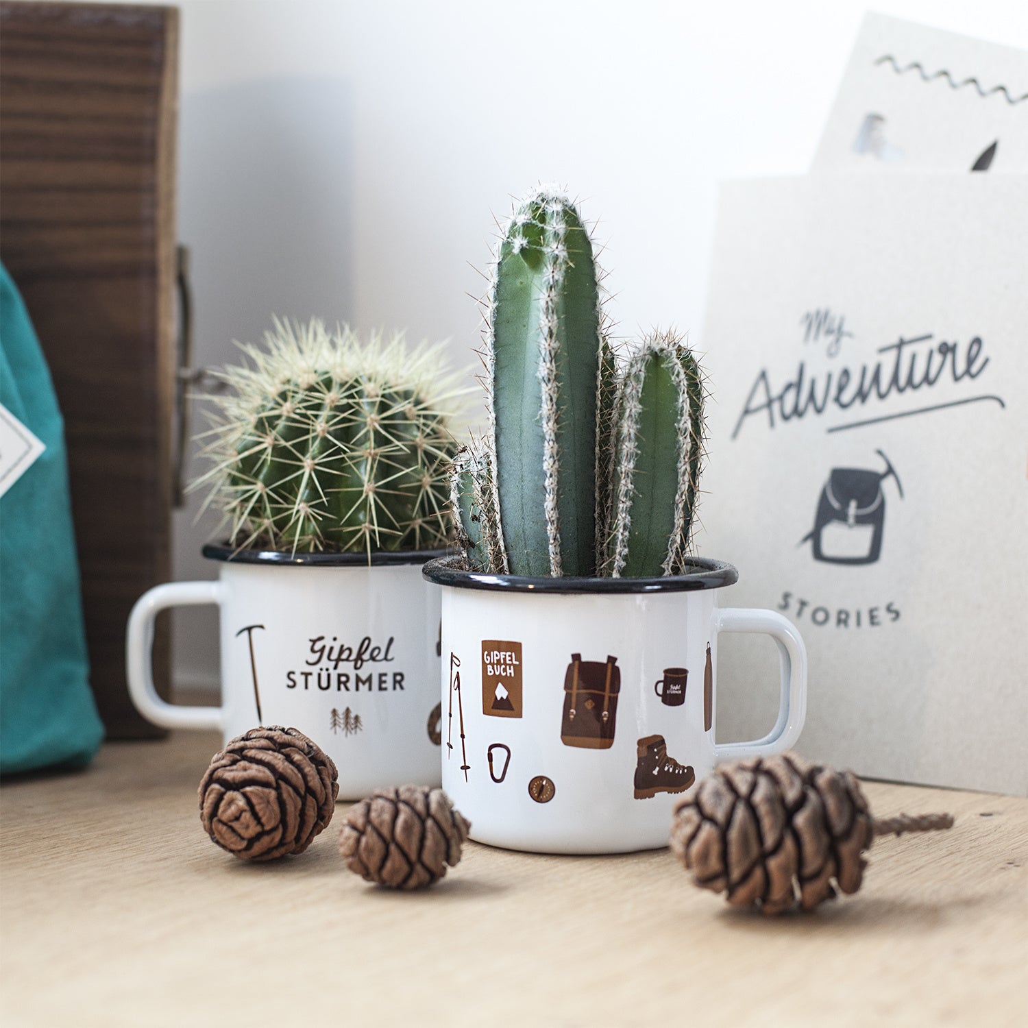 Emaille Tasse Gipfelstürmer