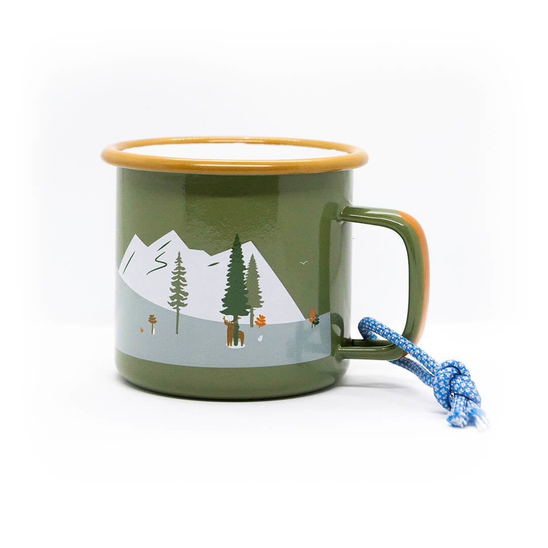 2. Wahl - Emaille Tasse Outdoors