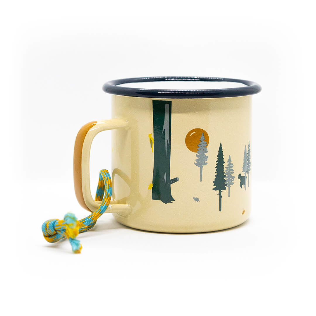 Emaille Tasse Wild & free