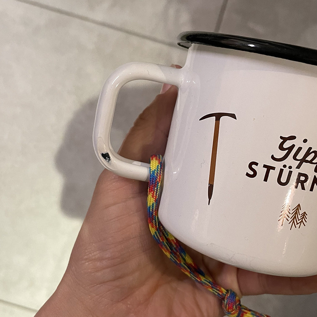 2. Wahl - Emaille Tasse Gipfelstürmer