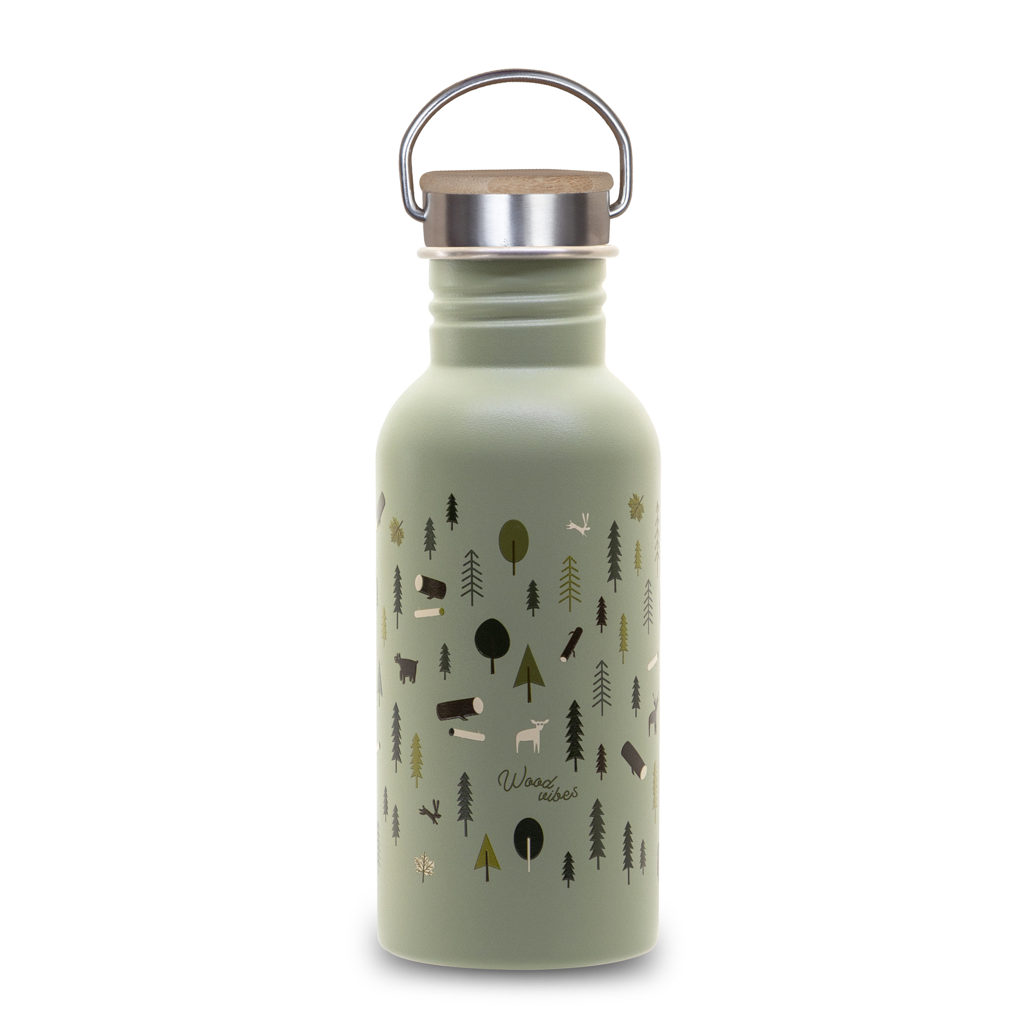 Drinking bottle children Wood vibes