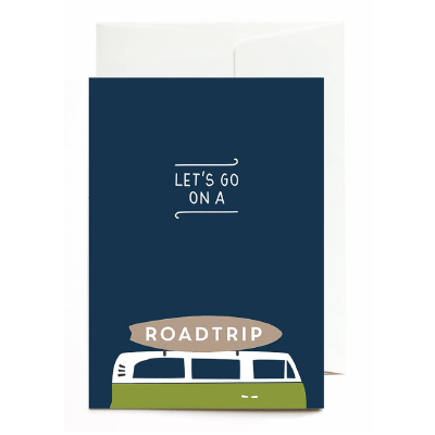 Grußkarte von Roadtyping Let´s go on a roadtrip