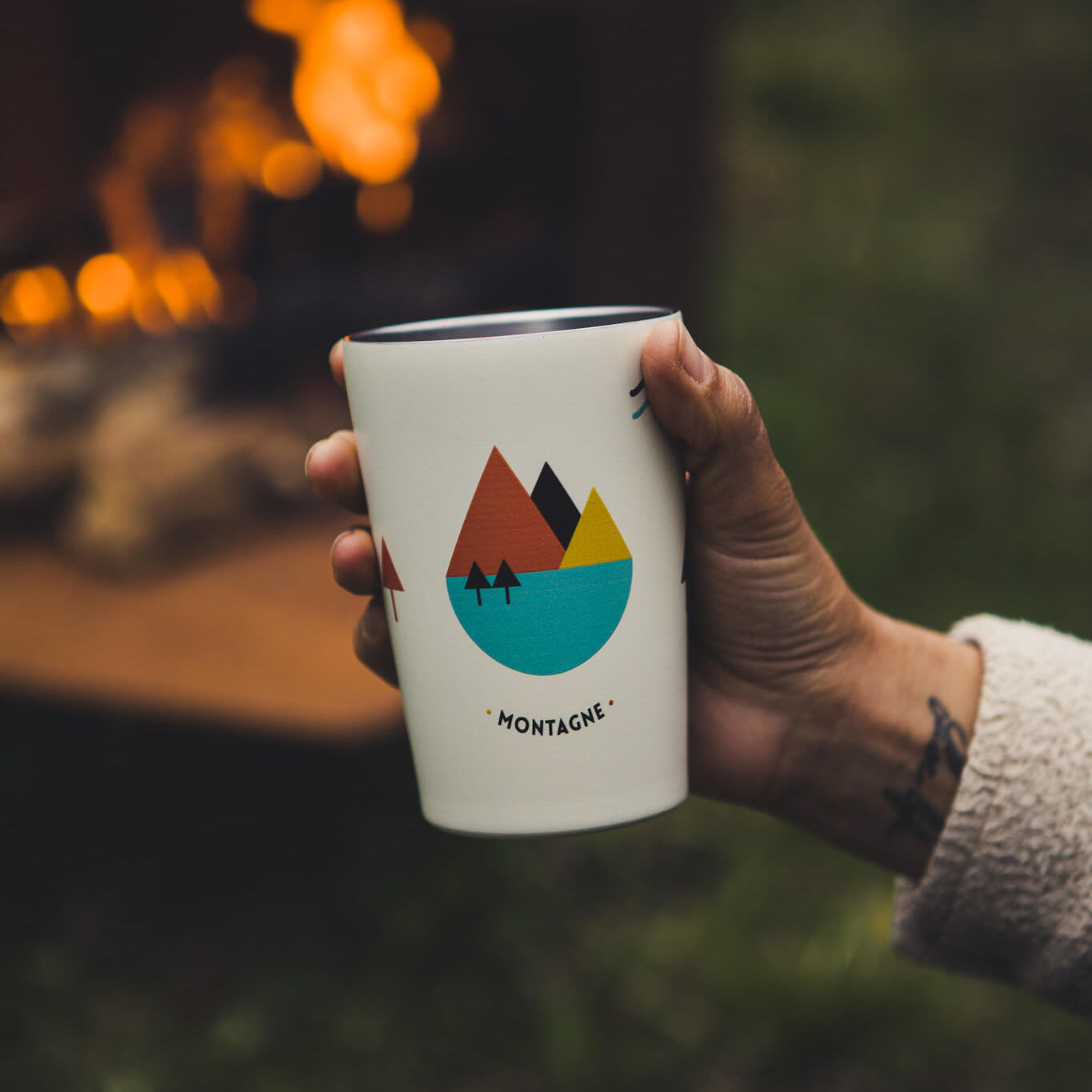 Coffee cup to go Montagne blanche