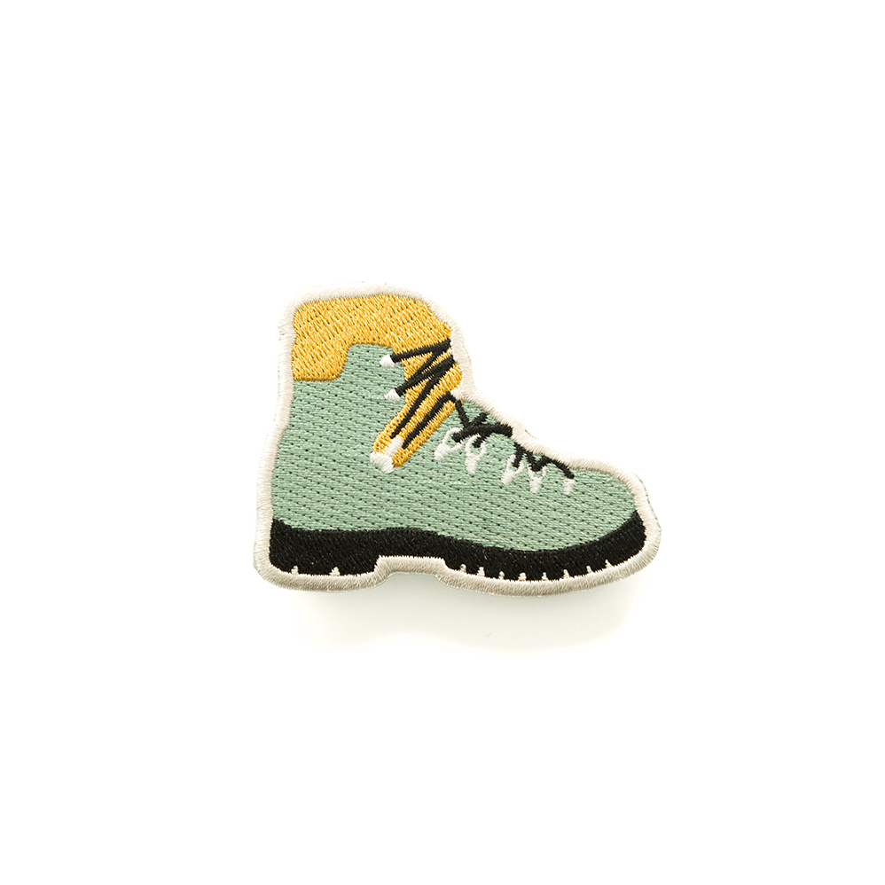 Patch badge mountain shoe