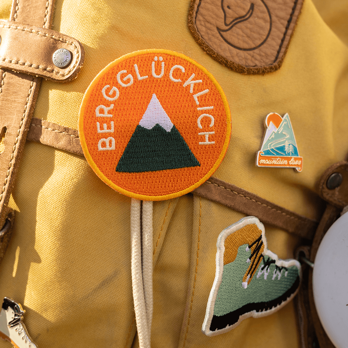 Patch Anstecker Bergglücklich
