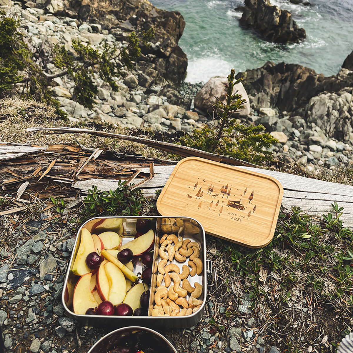 Divider - Accessories for lunch boxes with wooden lid