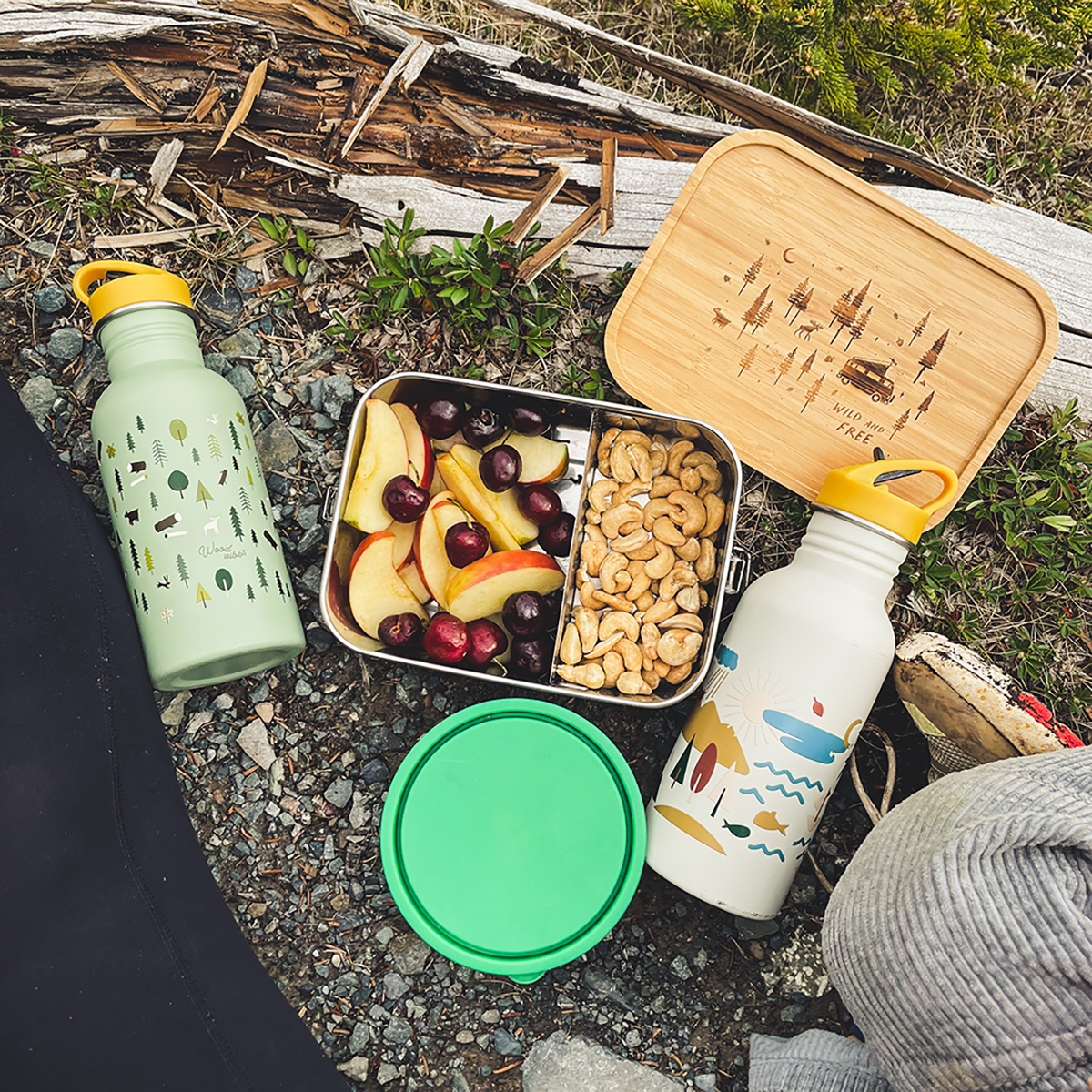 Divider - Accessories for lunch boxes with wooden lid