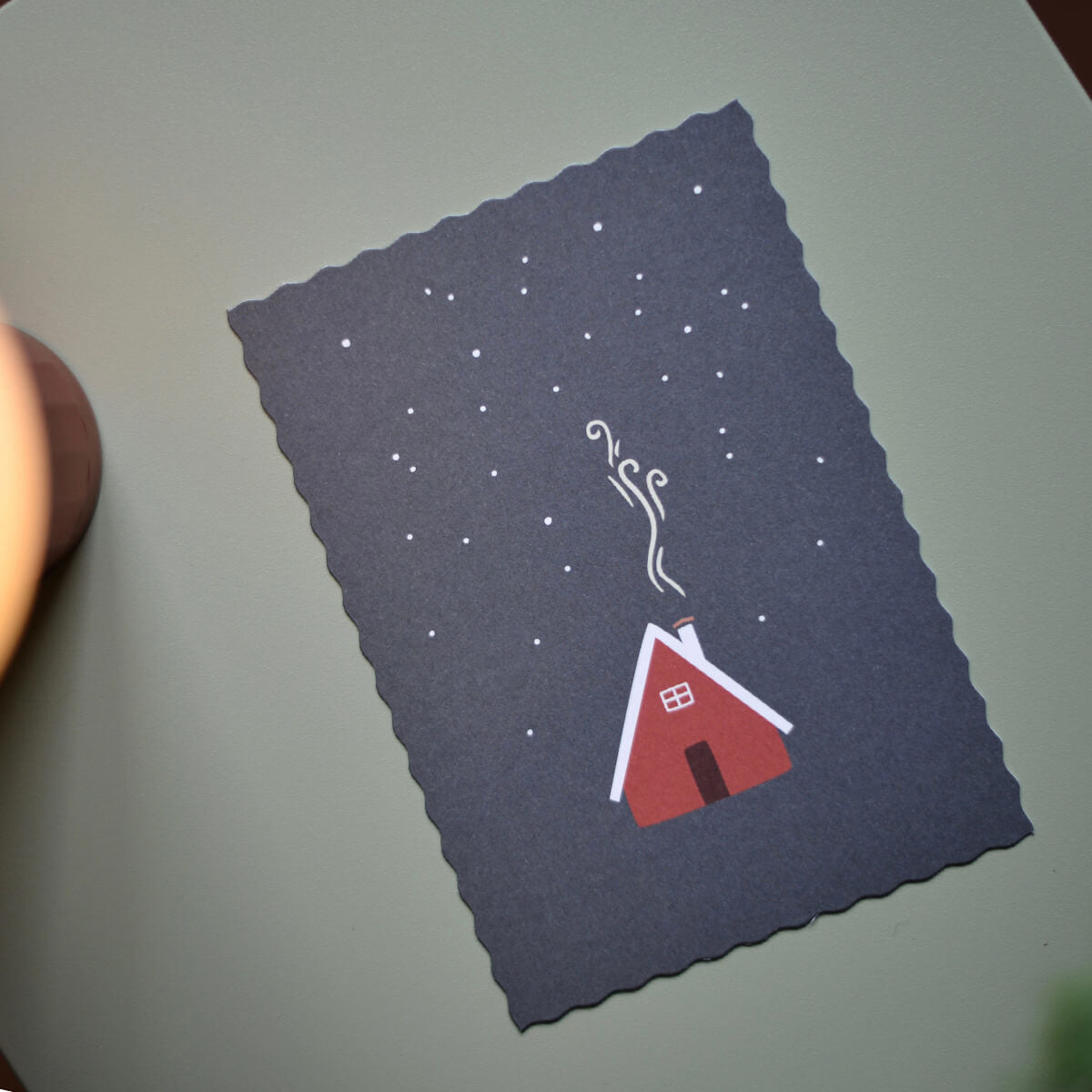 Postkarte Berghütte von Roadtyping