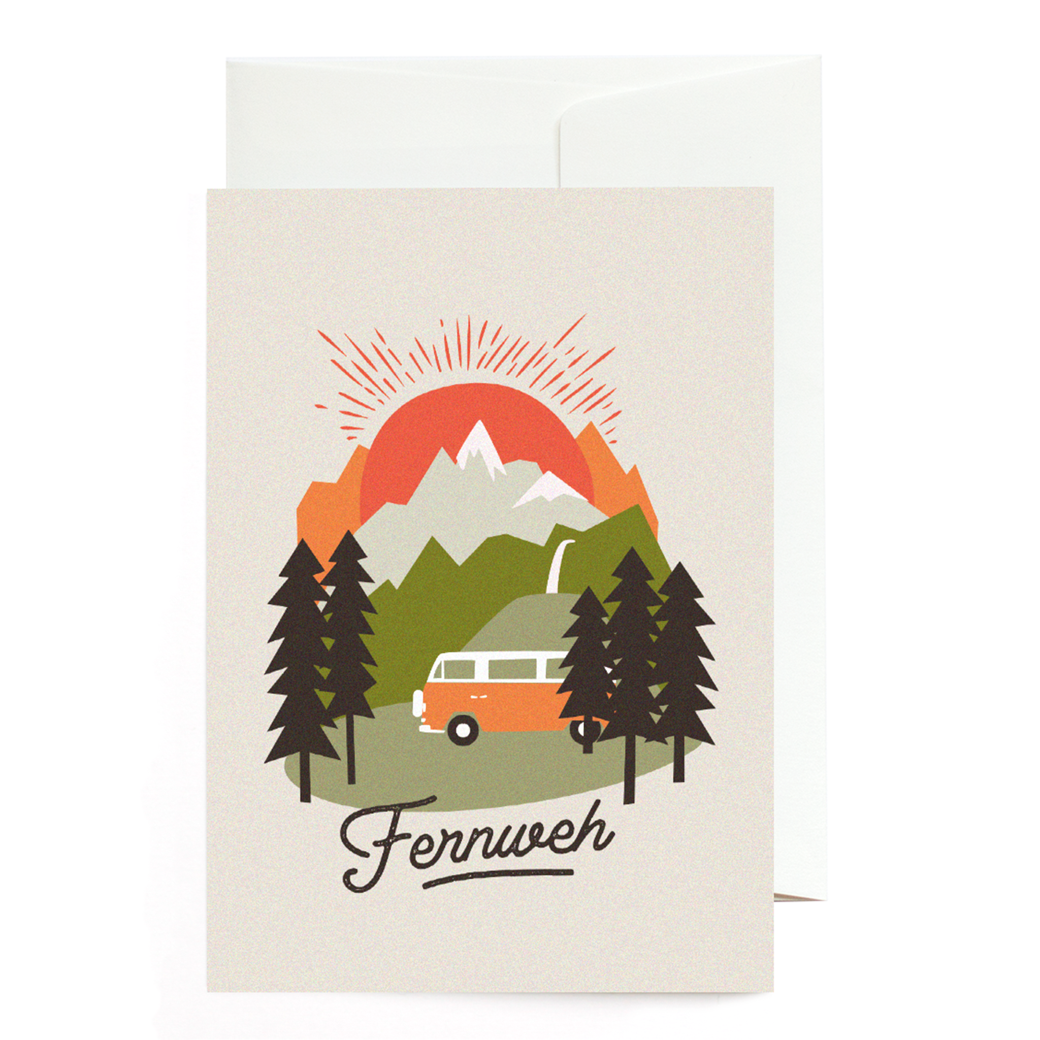 Grußkarte Fernweh