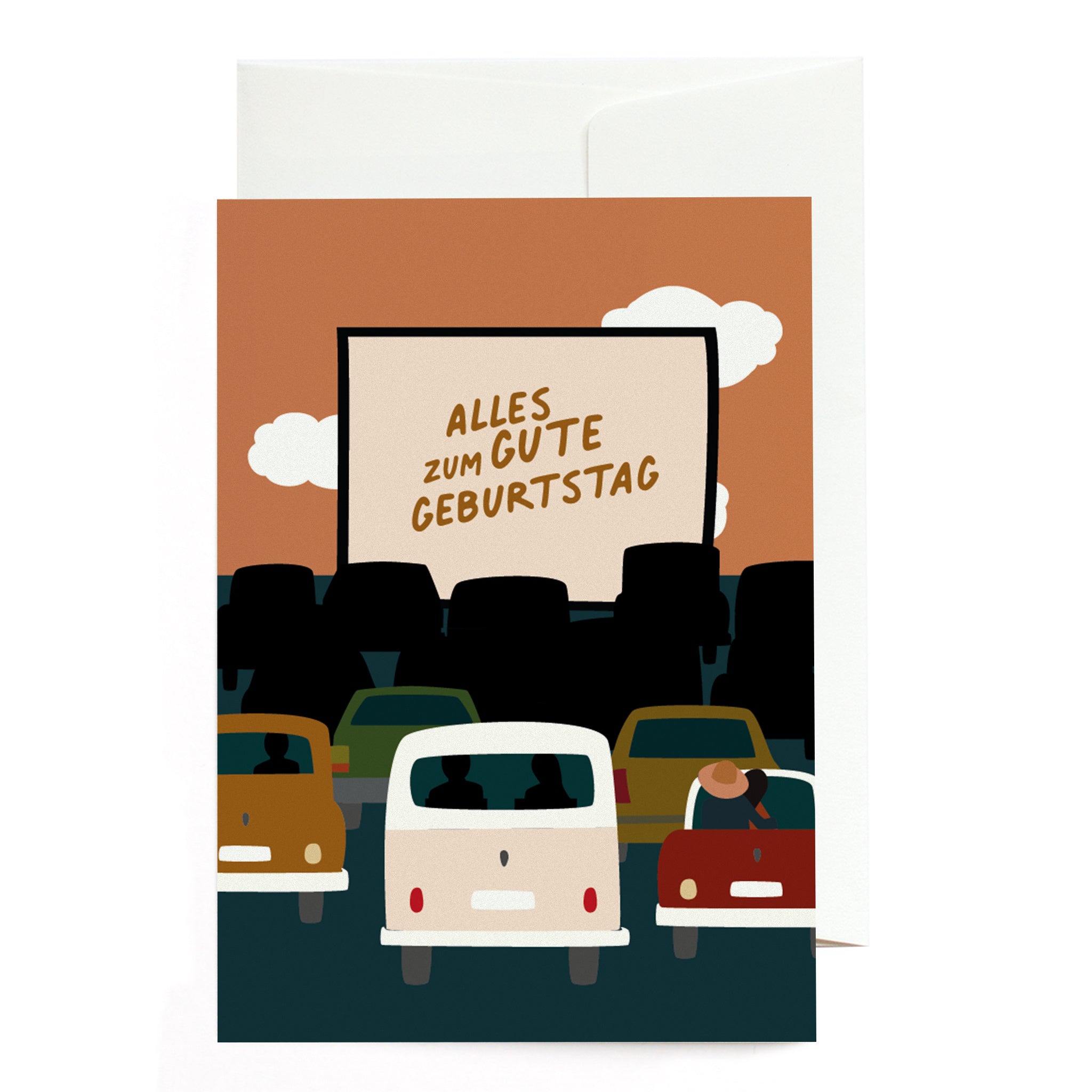 Geburtstagskarte von Roadtyping "Autokino"