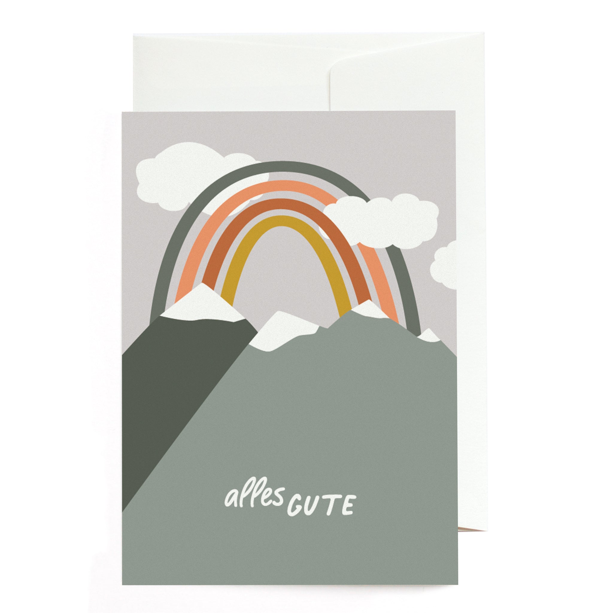 Grußkarte Regenbogen von Roadtyping