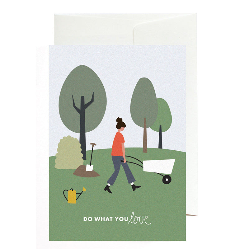 Grußkarte "Do what you love" von Roadtyping
