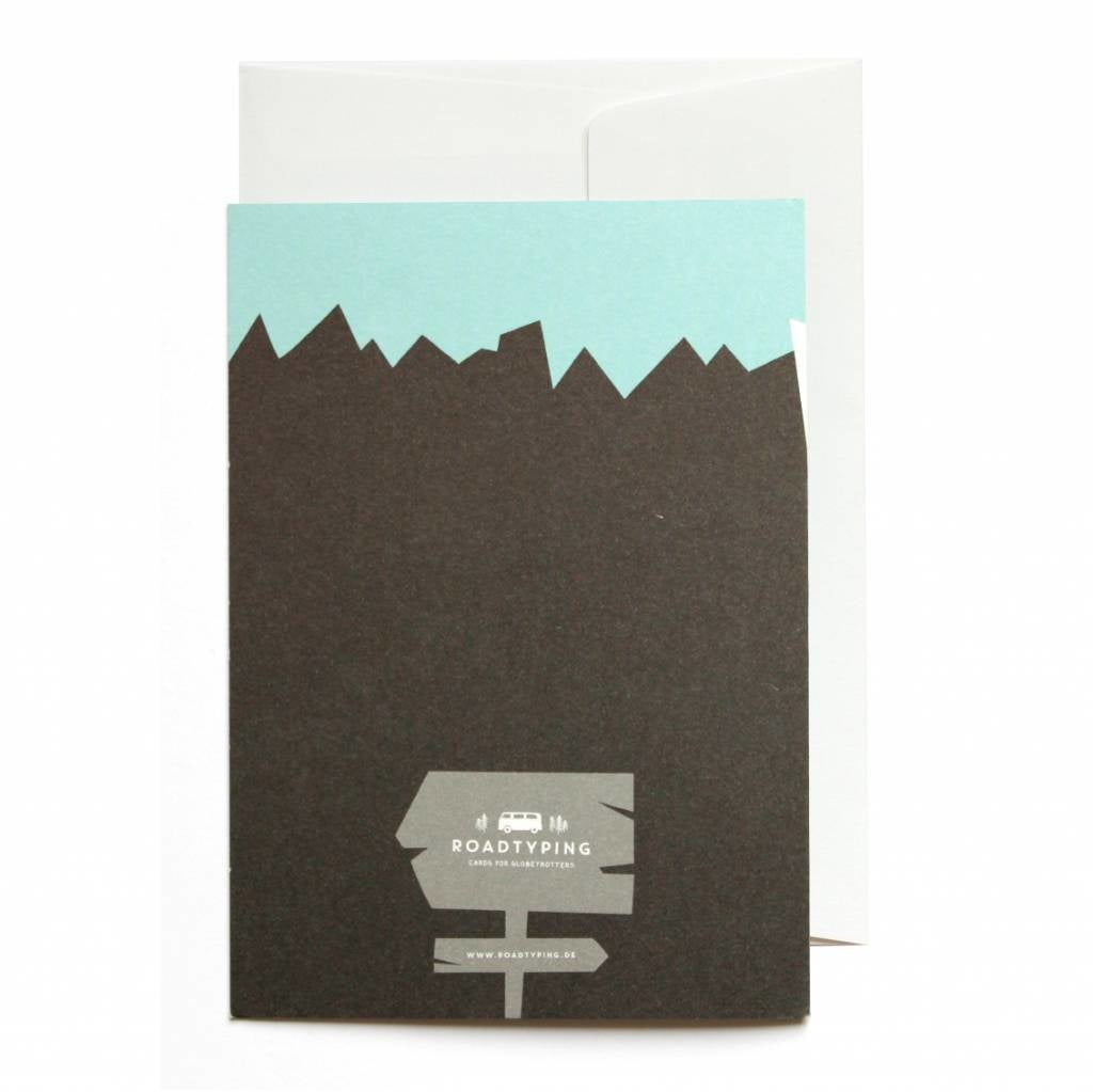 Greeting card The journey is the destination