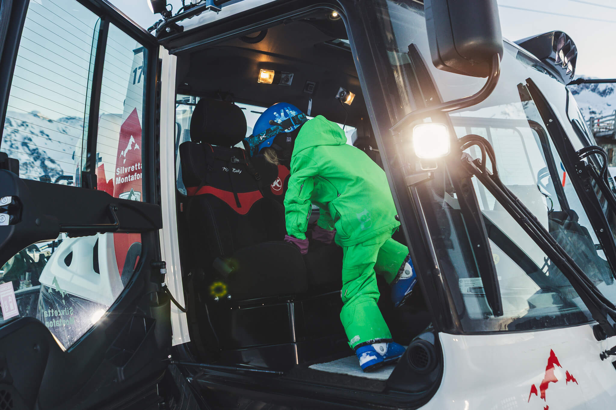 Pistenbully fahren in der Silvretta Montafon