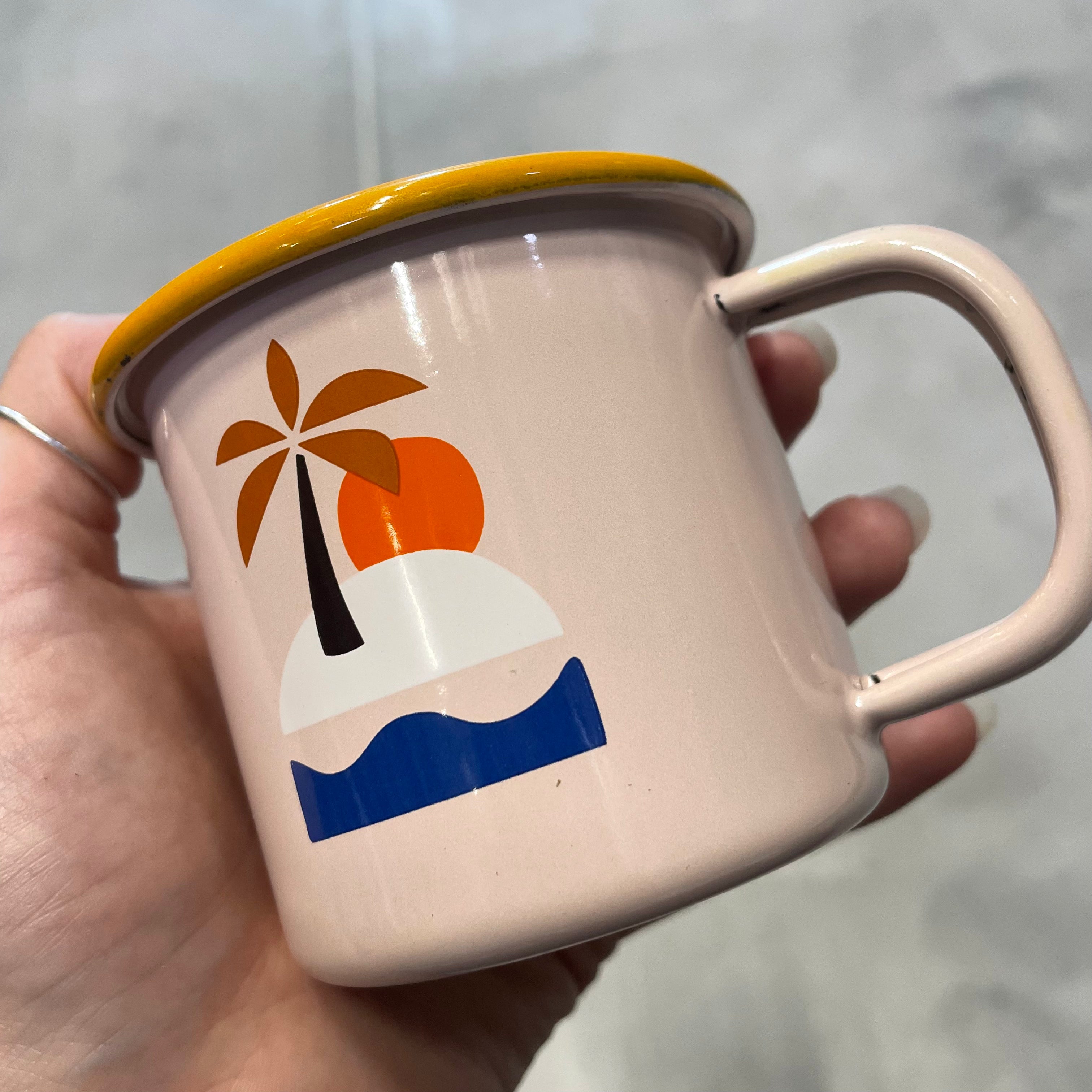 2. Wahl - Kleine Emaille Tasse Go Offroad Camping