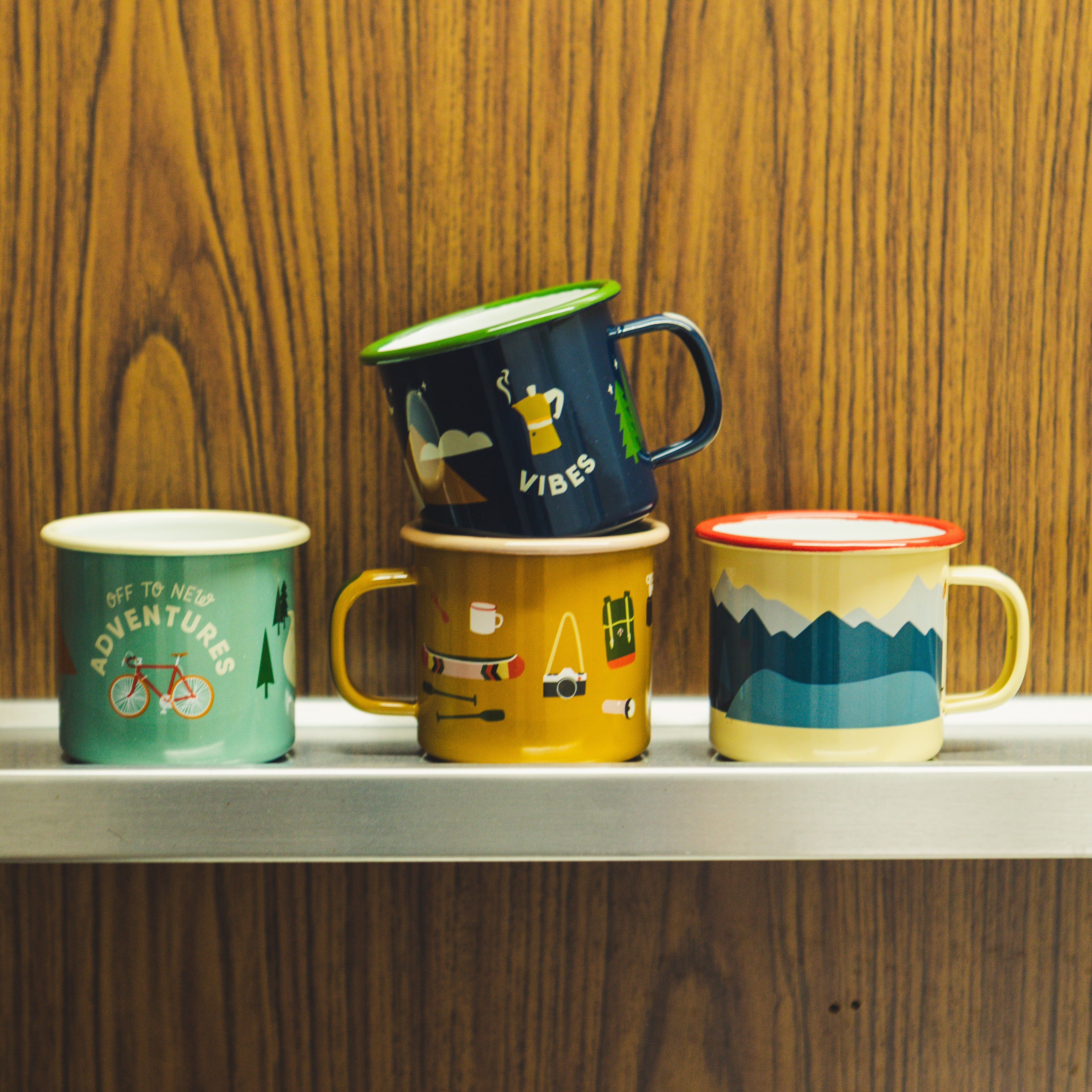 Emaille Tasse Berge