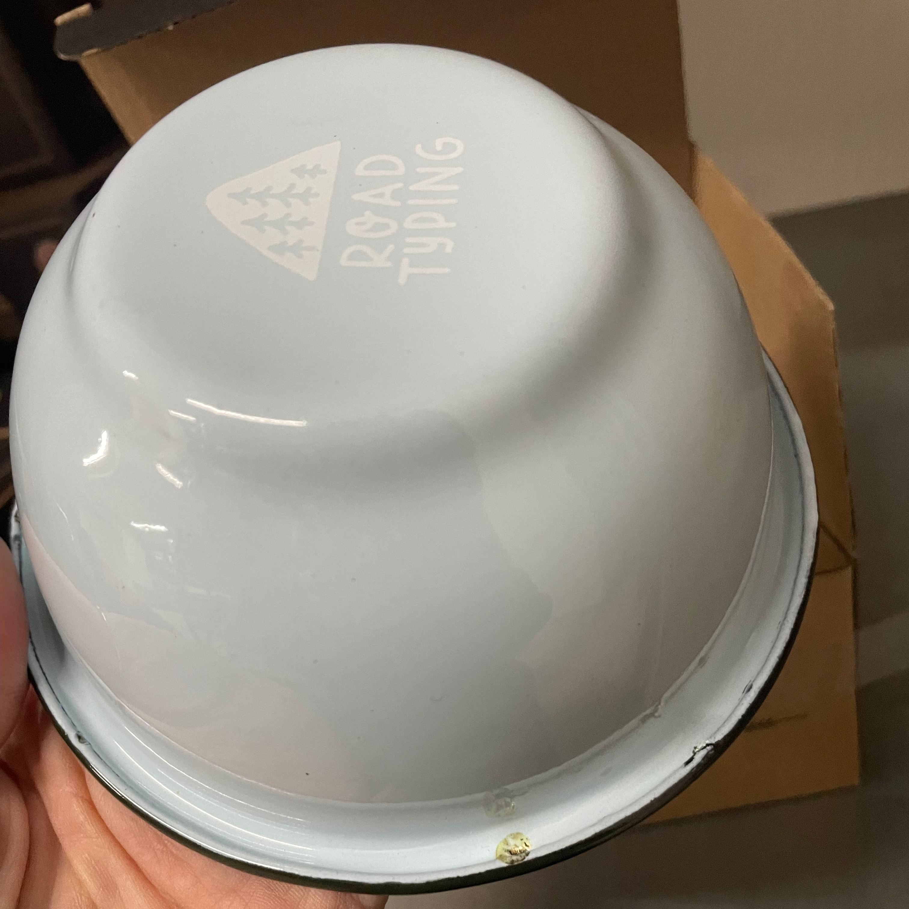 2. Wahl - Große Emaille Schüssel Wald