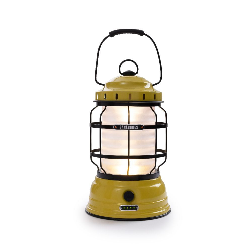 Barebones forest lantern waldlaterne öllampe campinglampe gelb abends