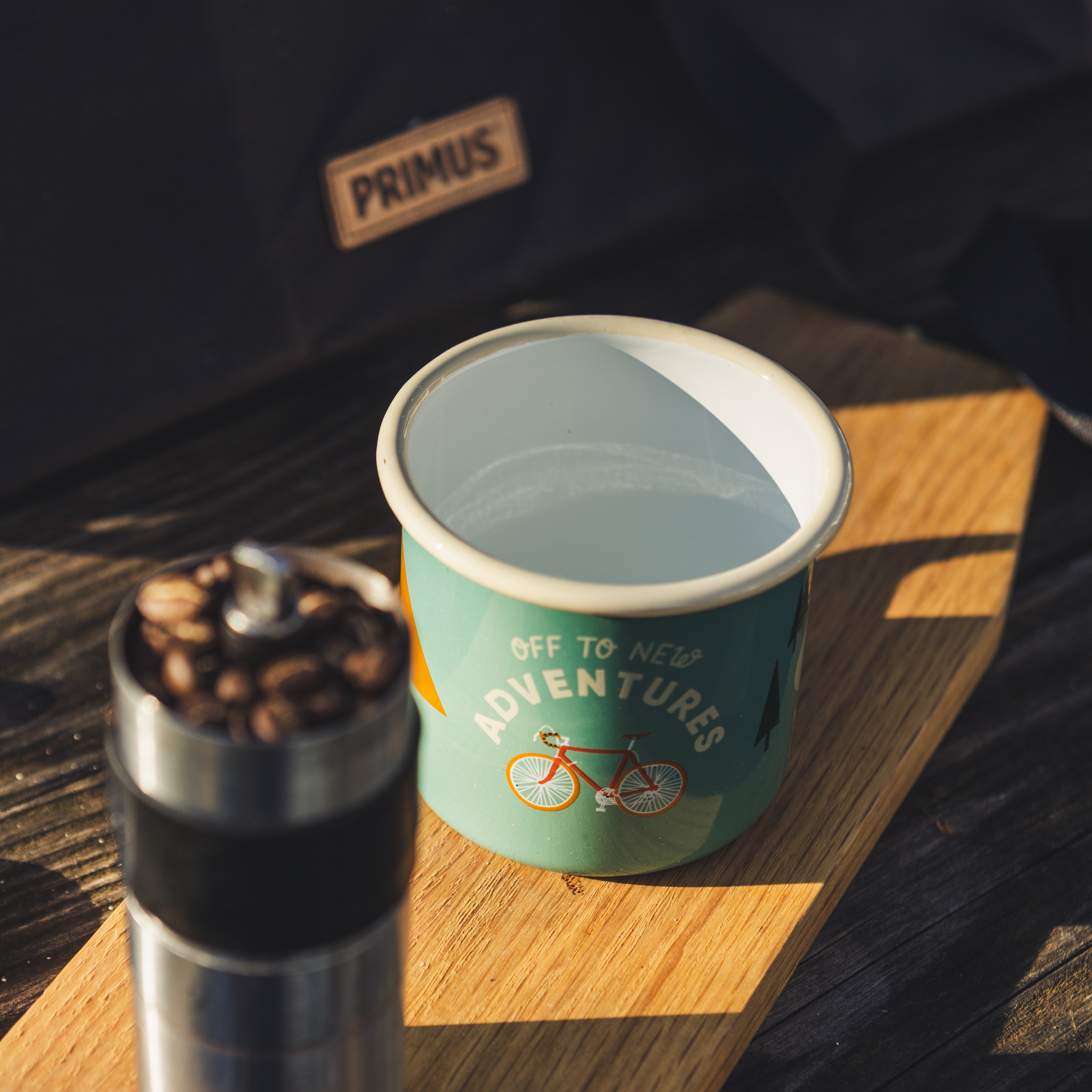 Emaille Tasse Bike