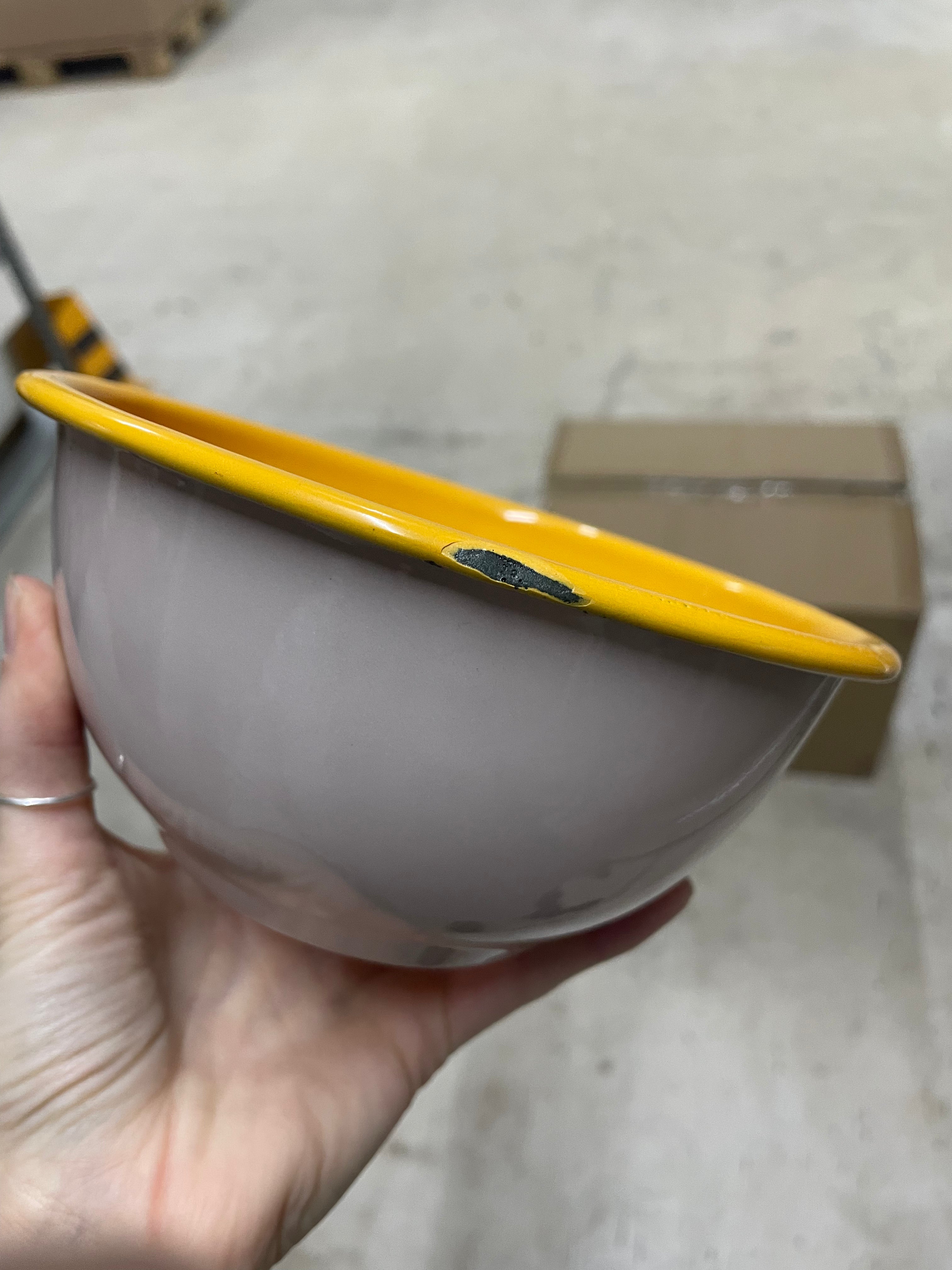 2. Wahl - Große Emaille Schüssel Go Camping