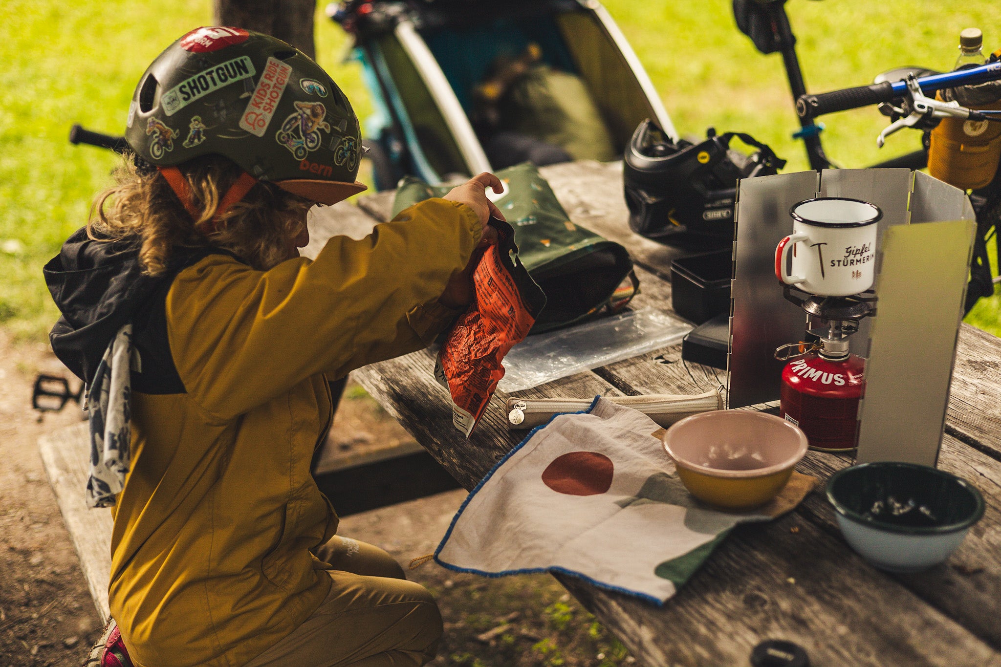 Lunchbag oder Drybag von Roadtyping zum Bikepacking