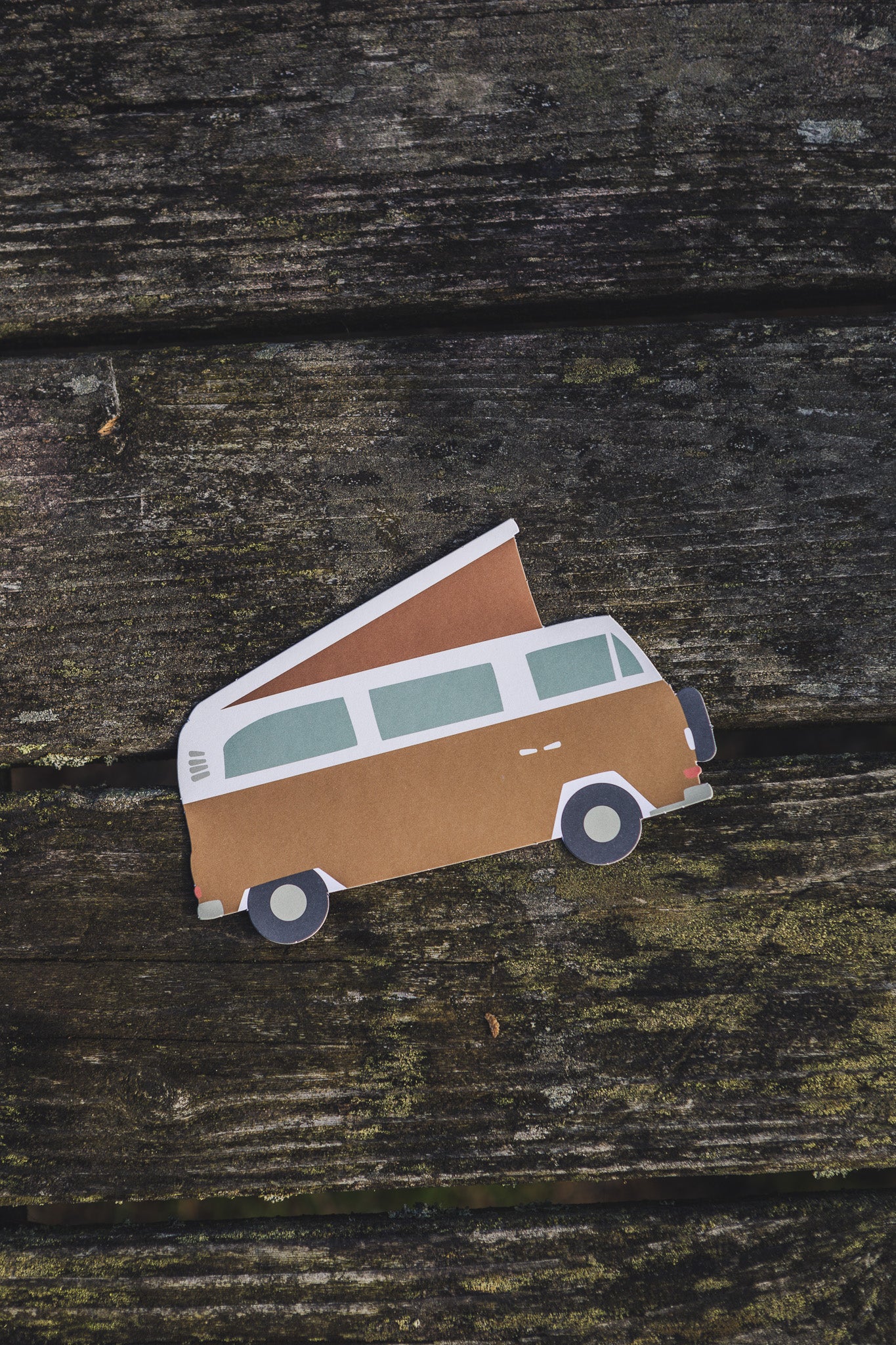 Postcard punched camper